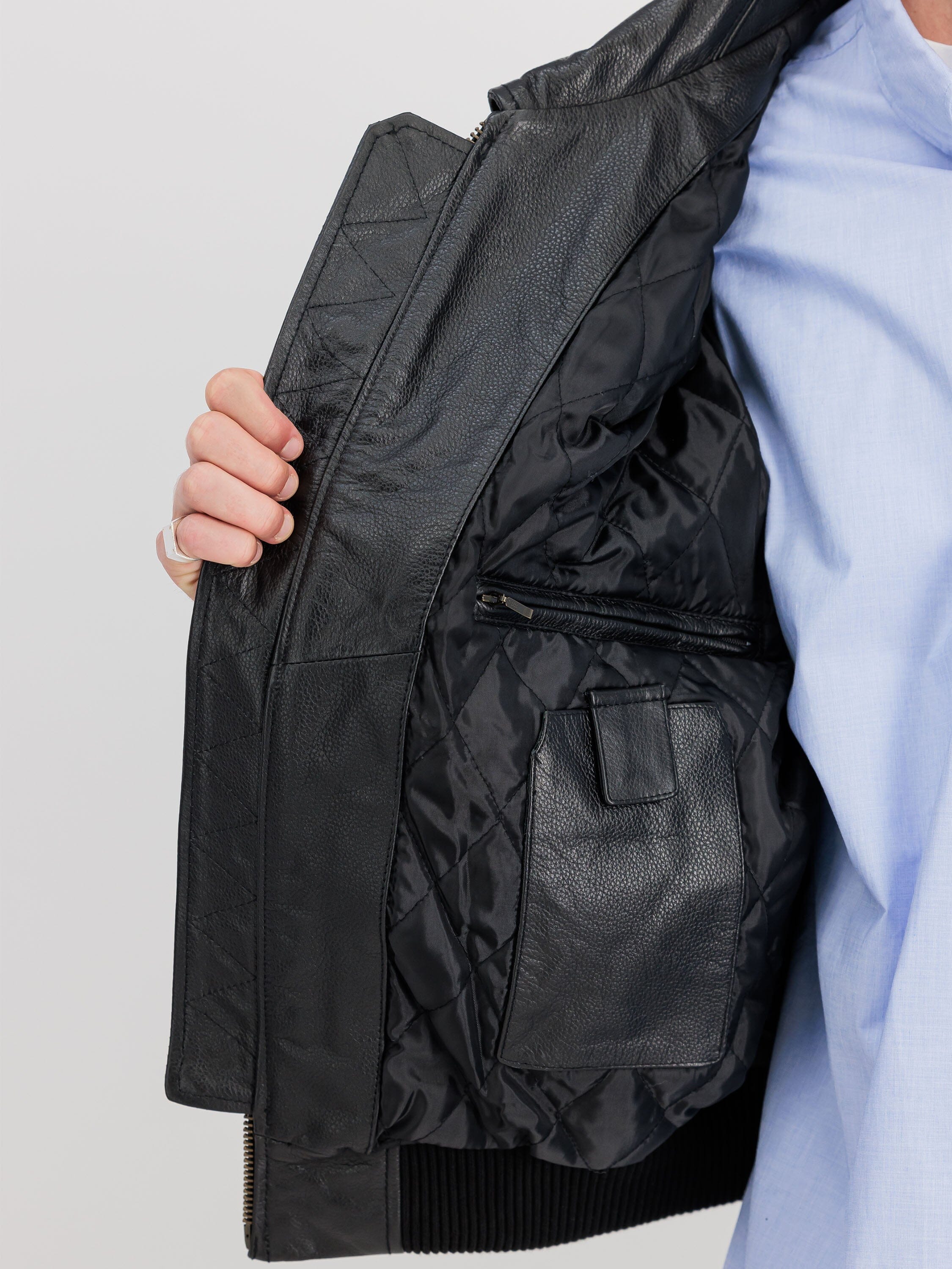 CWU 45/P LEATHER BOMBER JACKET (HERITAGE) - Image 3