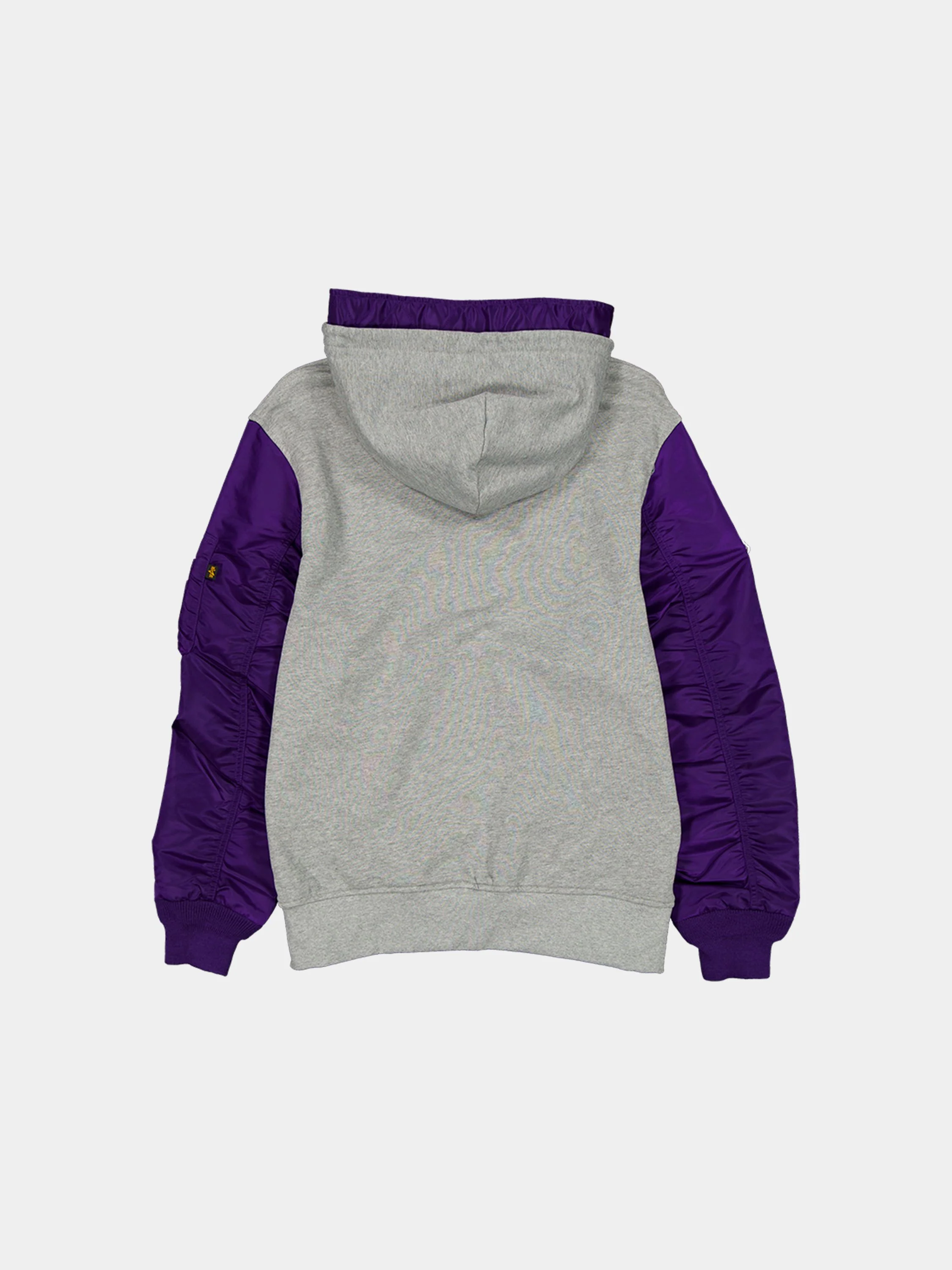 LOS ANGELES LAKERS X ALPHA X NEW ERA MA-1 ZIP UP HOODIE - Image 2