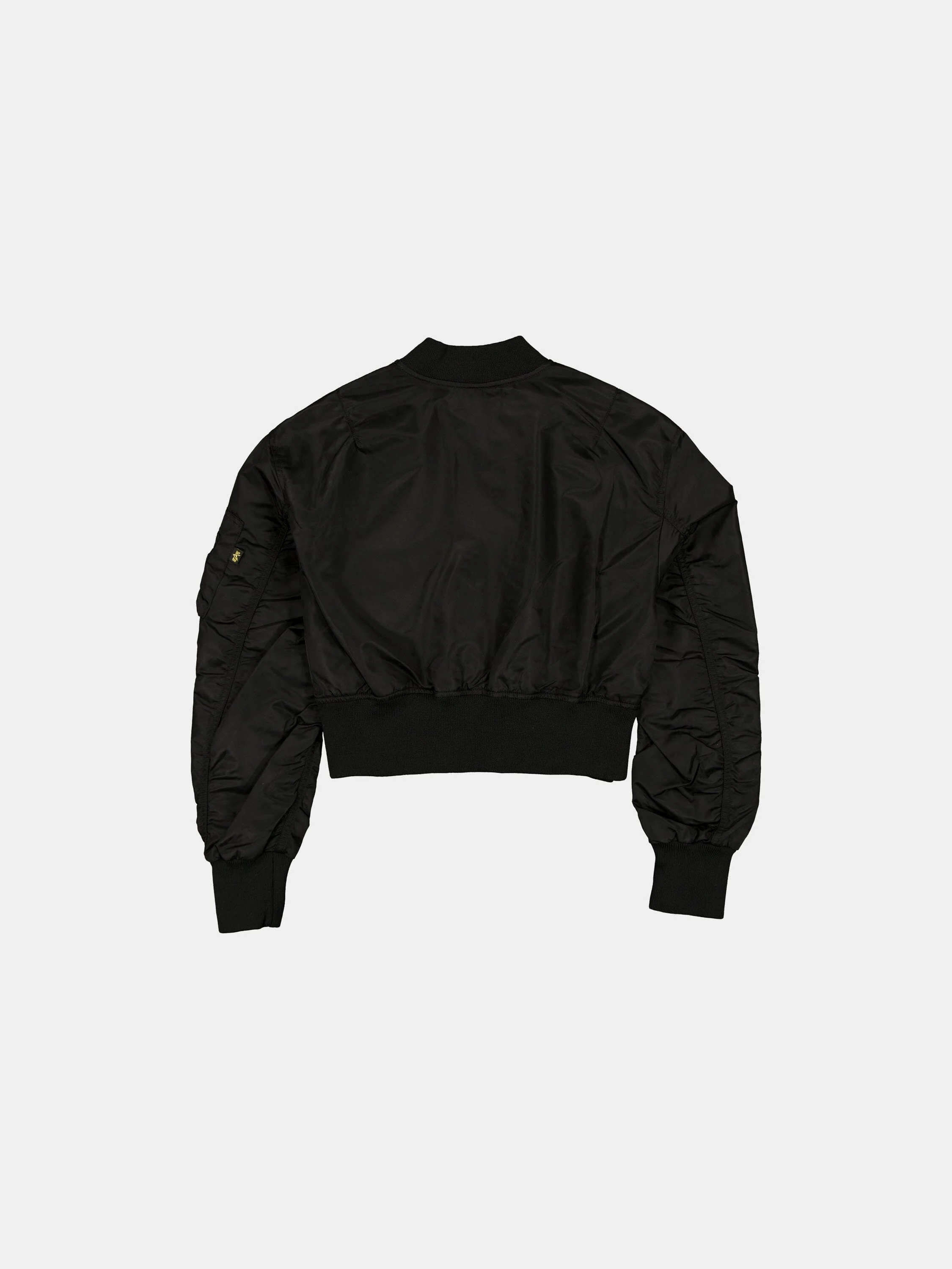 NEW YORK METS X ALPHA X NEW ERA L-2B CROPPED BOMBER JACKET WOMENS - Image 2
