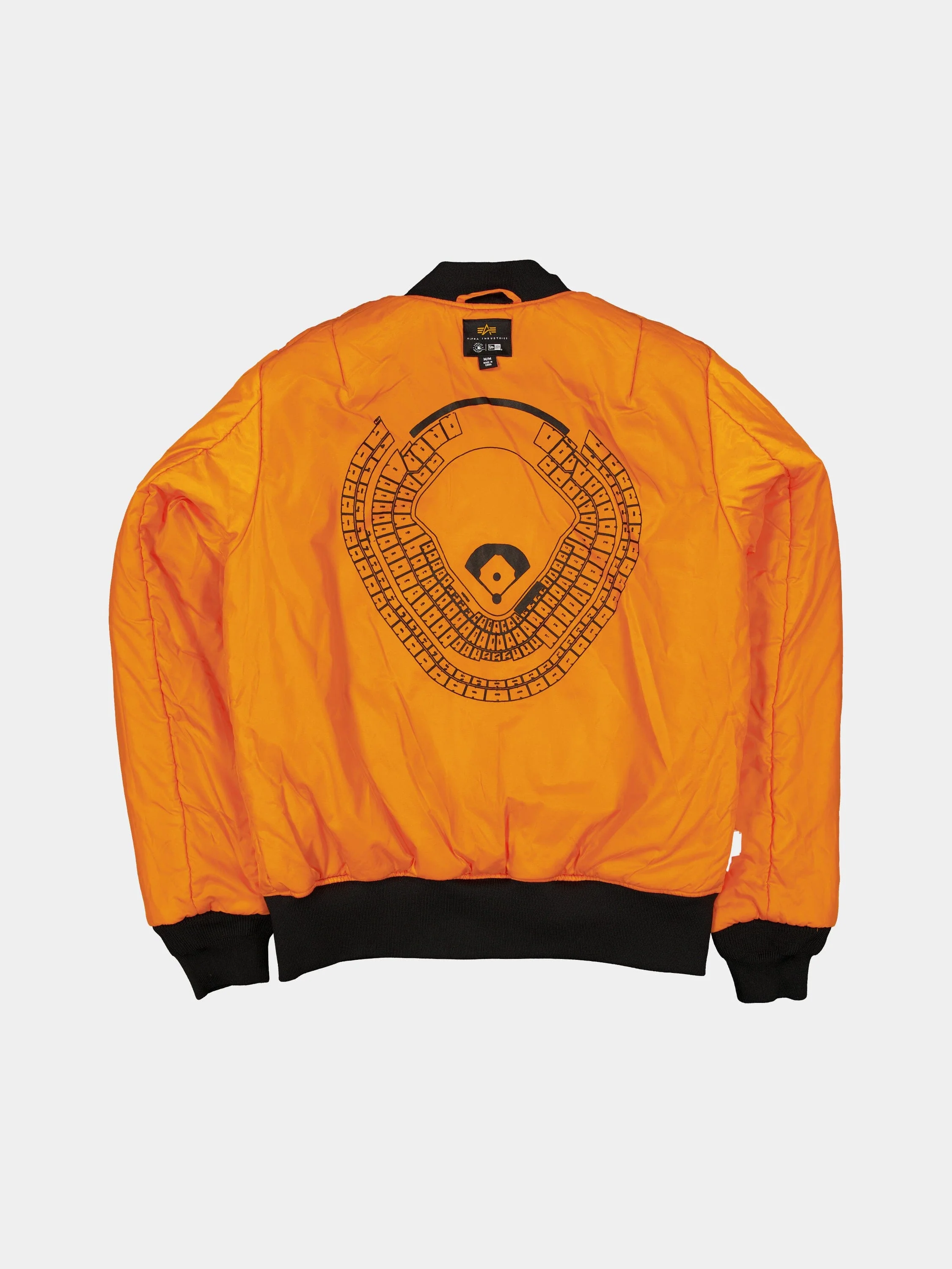 NEW YORK YANKEES X ALPHA X NEW ERA MA-1 BOMBER JACKET (BLACK CAMO) - Image 4
