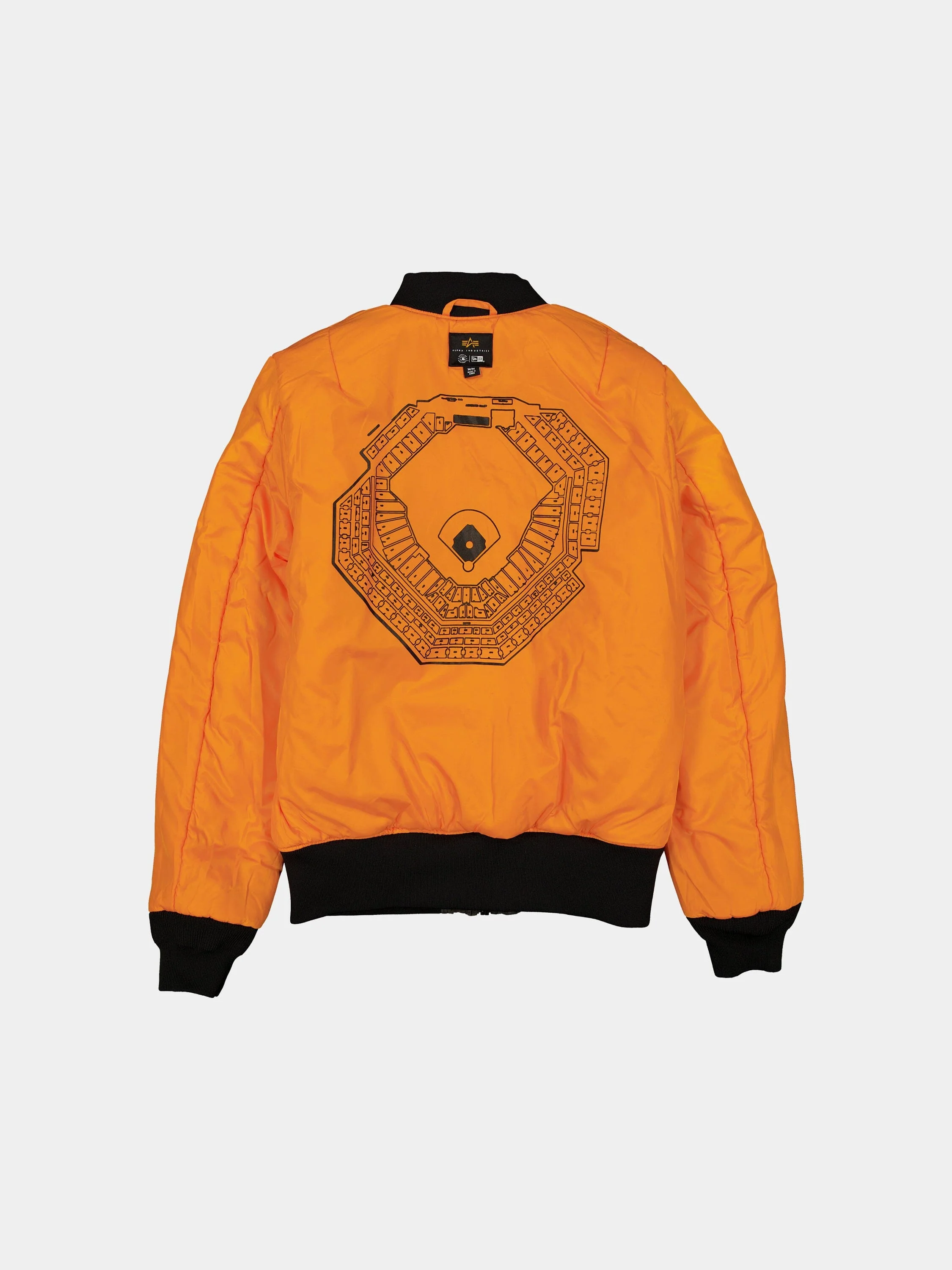 PHILADELPHIA PHILLIES X ALPHA X NEW ERA MA-1 BOMBER JACKET (BLACK CAMO) - Image 4