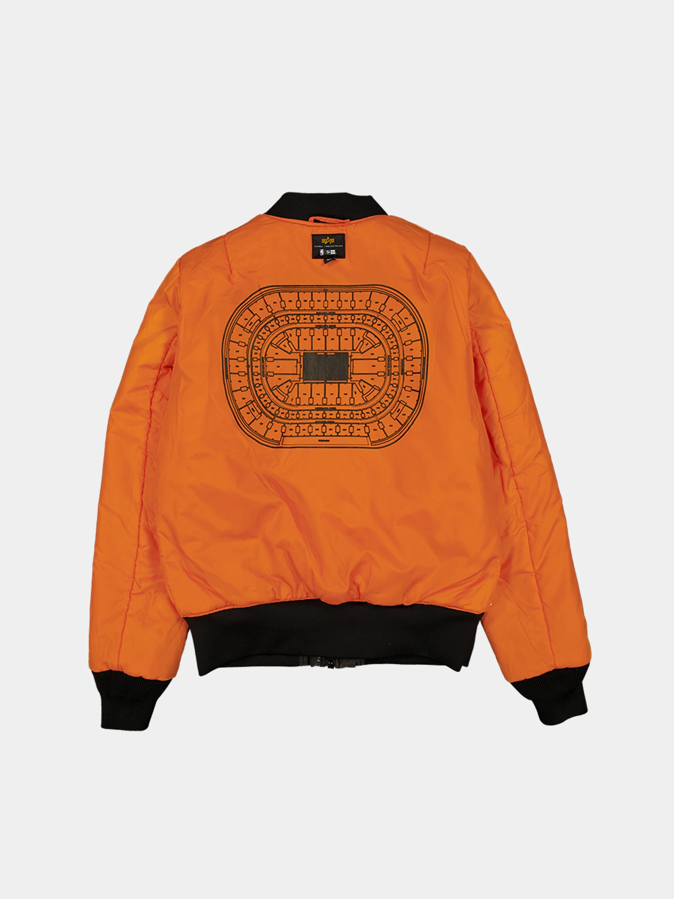 CHICAGO BULLS X ALPHA X NEW ERA MA-1 BOMBER JACKET (BLACK CAMO) - Image 6
