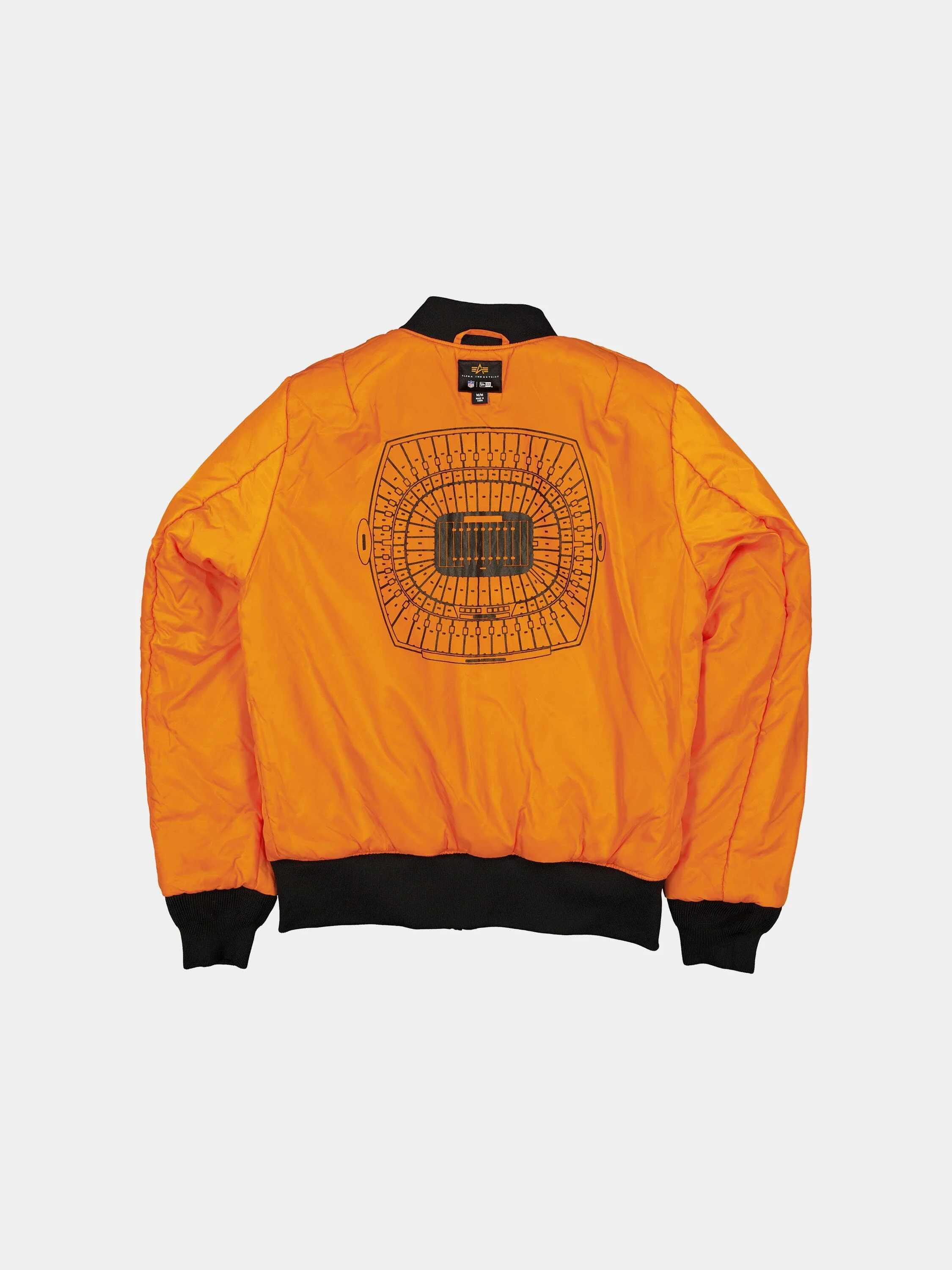 KANSAS CITY CHIEFS X ALPHA X NEW ERA MA-1 BOMBER JACKET (BLACK CAMO) - Image 4