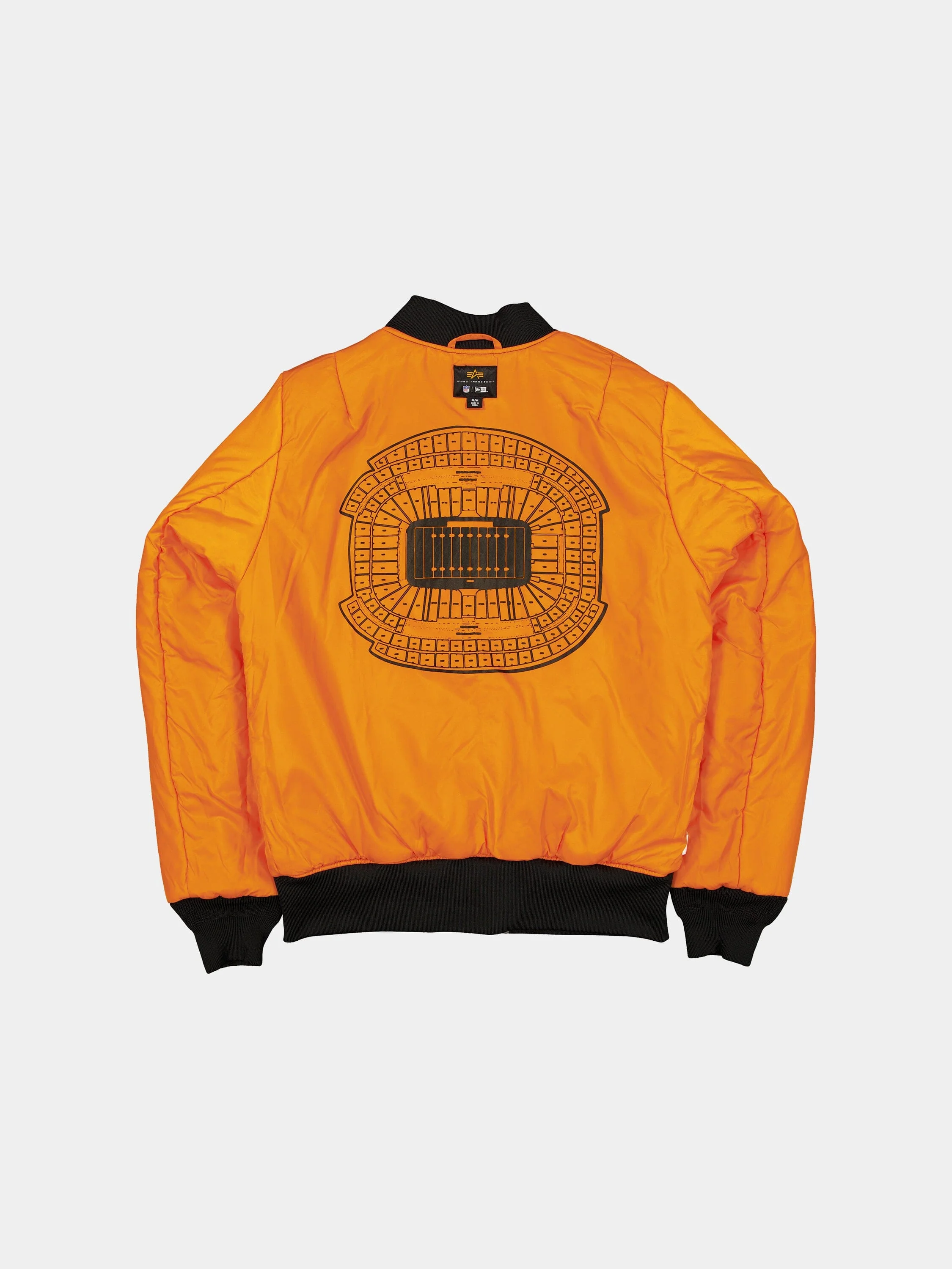 LAS VEGAS RAIDERS X ALPHA X NEW ERA MA-1 BOMBER JACKET (BLACK CAMO) - Image 4