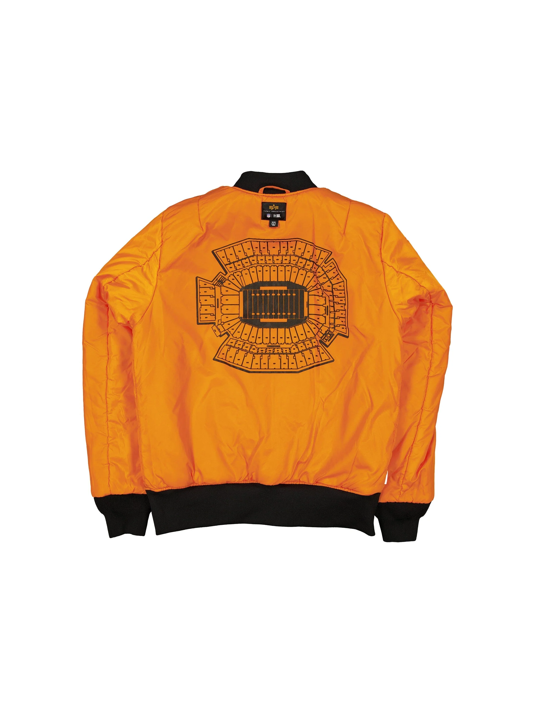 PHILADELPHIA EAGLES X ALPHA X NEW ERA MA-1 BOMBER JACKET (BLACK CAMO) - Image 4