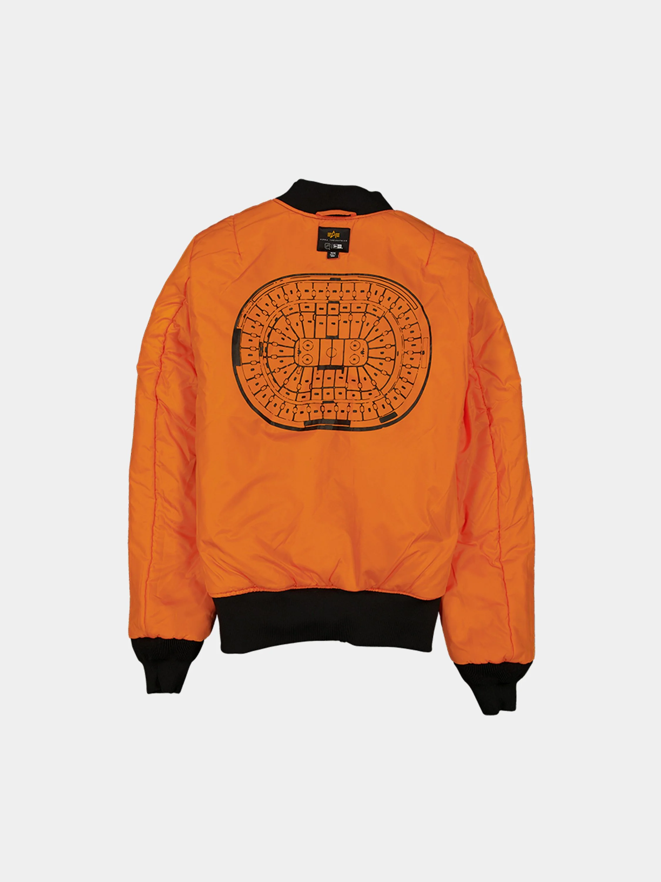 PHILADELPHIA FLYERS X ALPHA X NEW ERA MA-1 BOMBER JACKET (BLACK CAMO) - Image 4