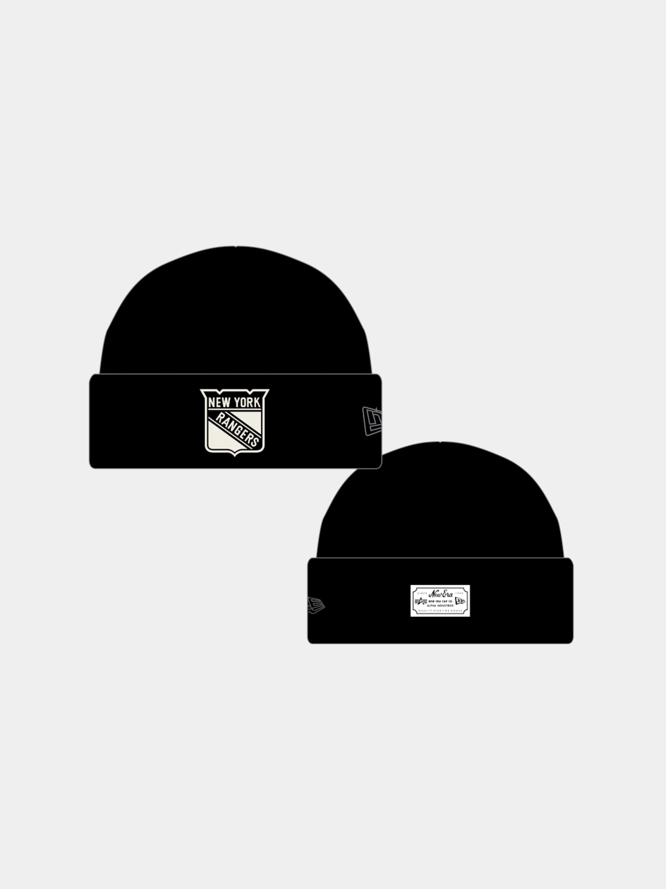 NEW YORK RANGERS X ALPHA X NEW ERA SHORT CUFF BEANIE - Image 4