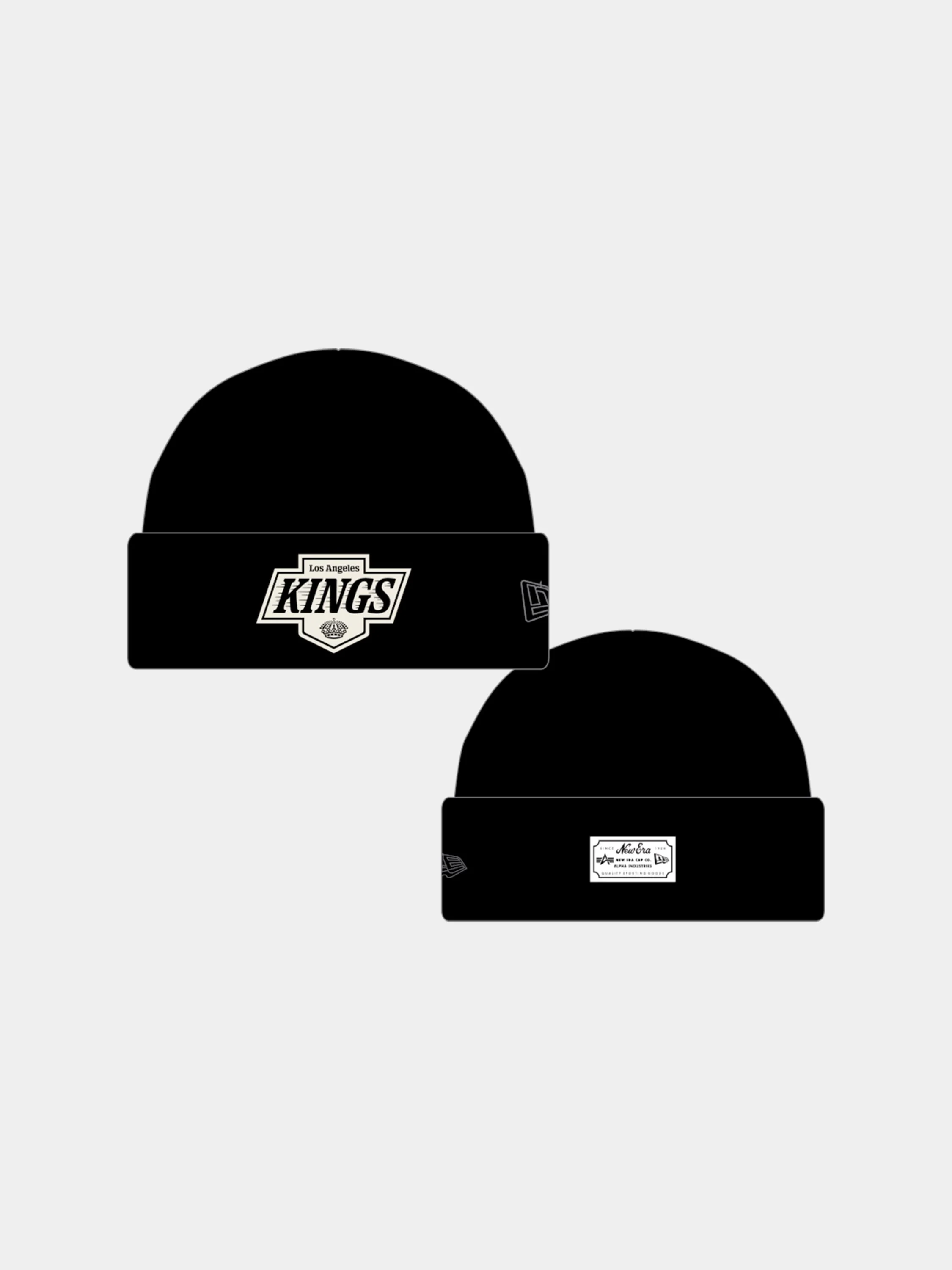 LOS ANGELES KINGS X ALPHA X NEW ERA SHORT CUFF BEANIE - Image 4