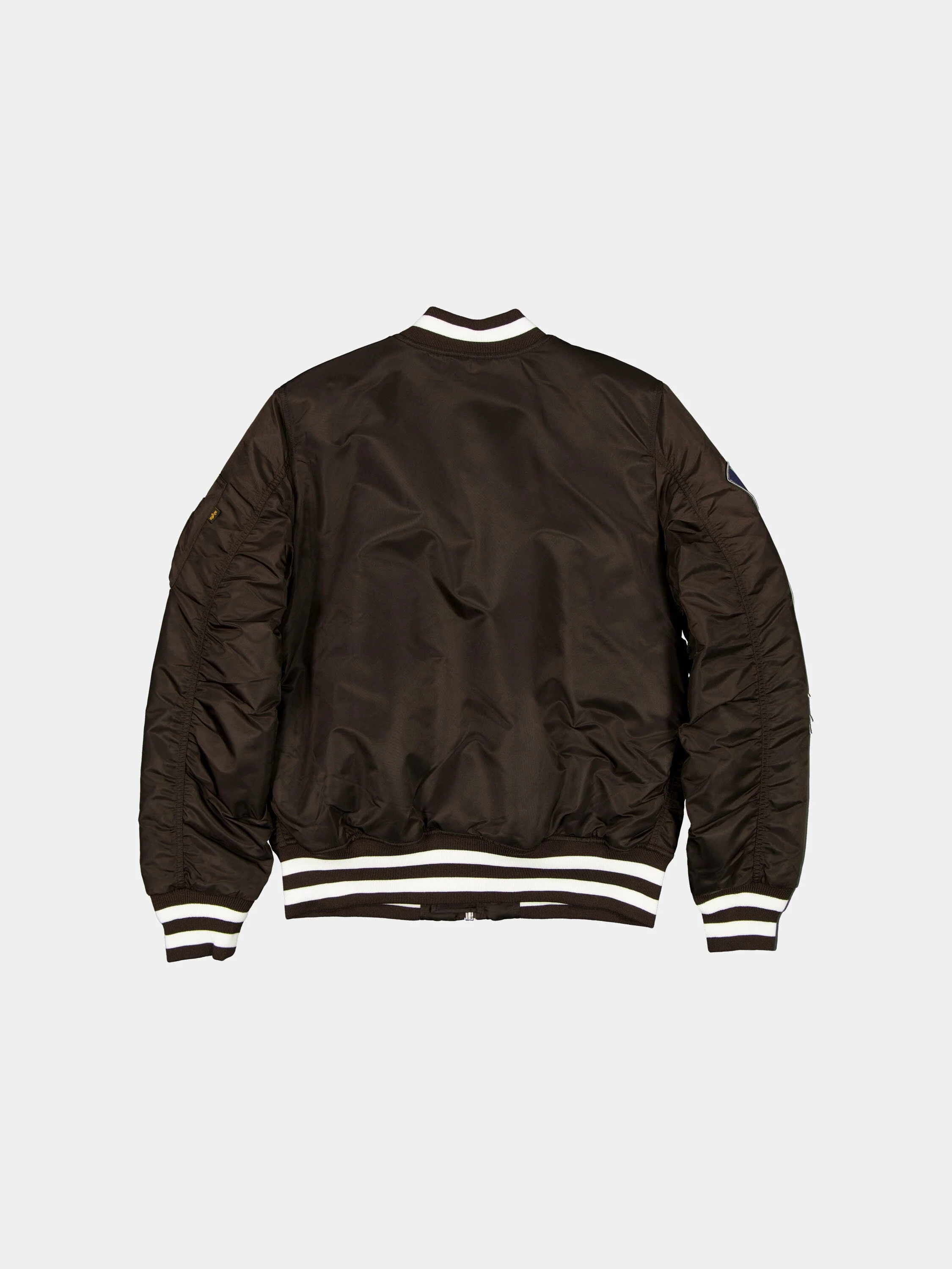 NEW YORK YANKEES X ALPHA X NEW ERA MA-1 BOMBER JACKET (BURNT WOOD) - Image 2