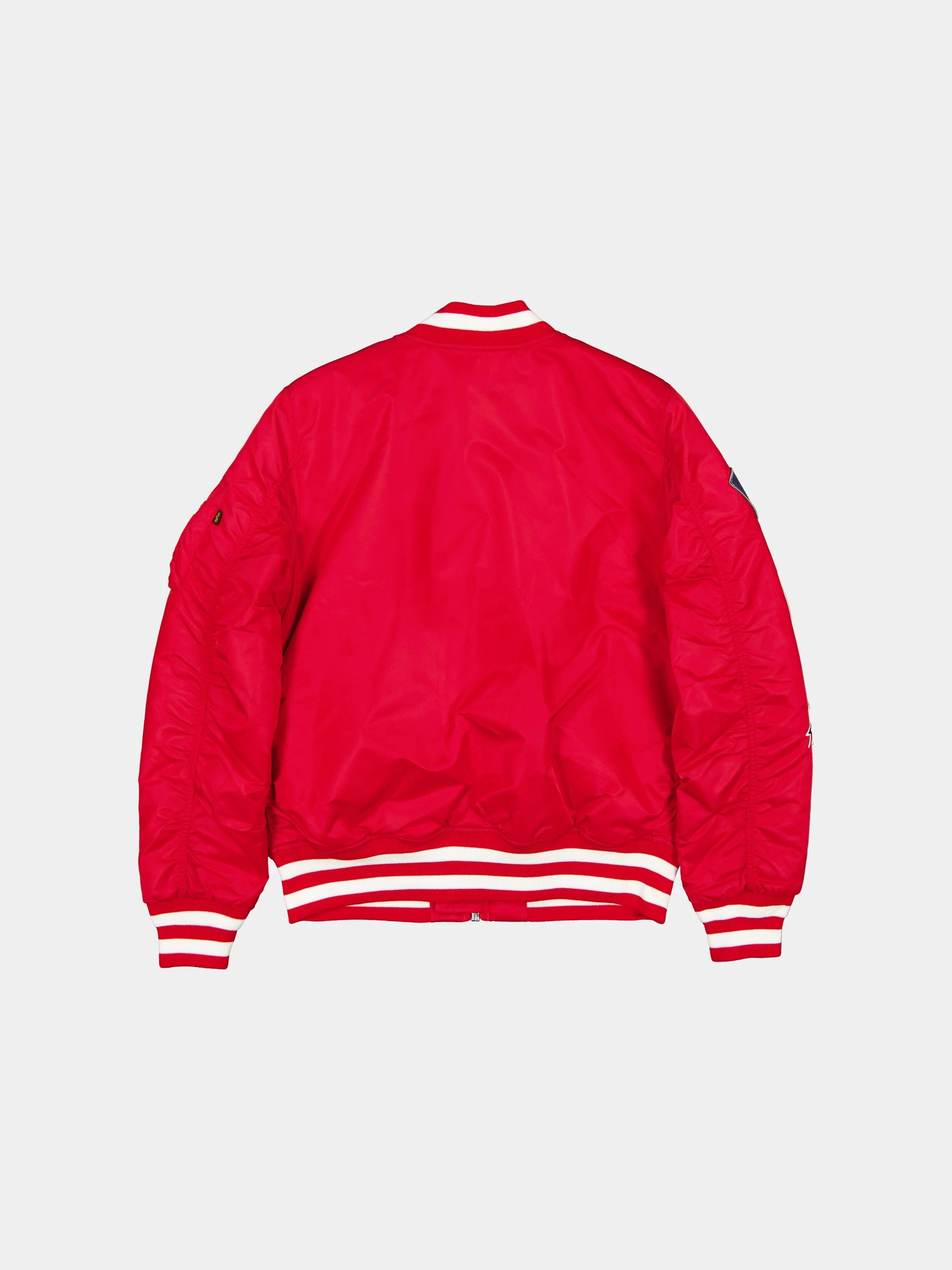 NEW YORK YANKEES X ALPHA X NEW ERA MA-1 BOMBER JACKET (SCARLET) - Image 2