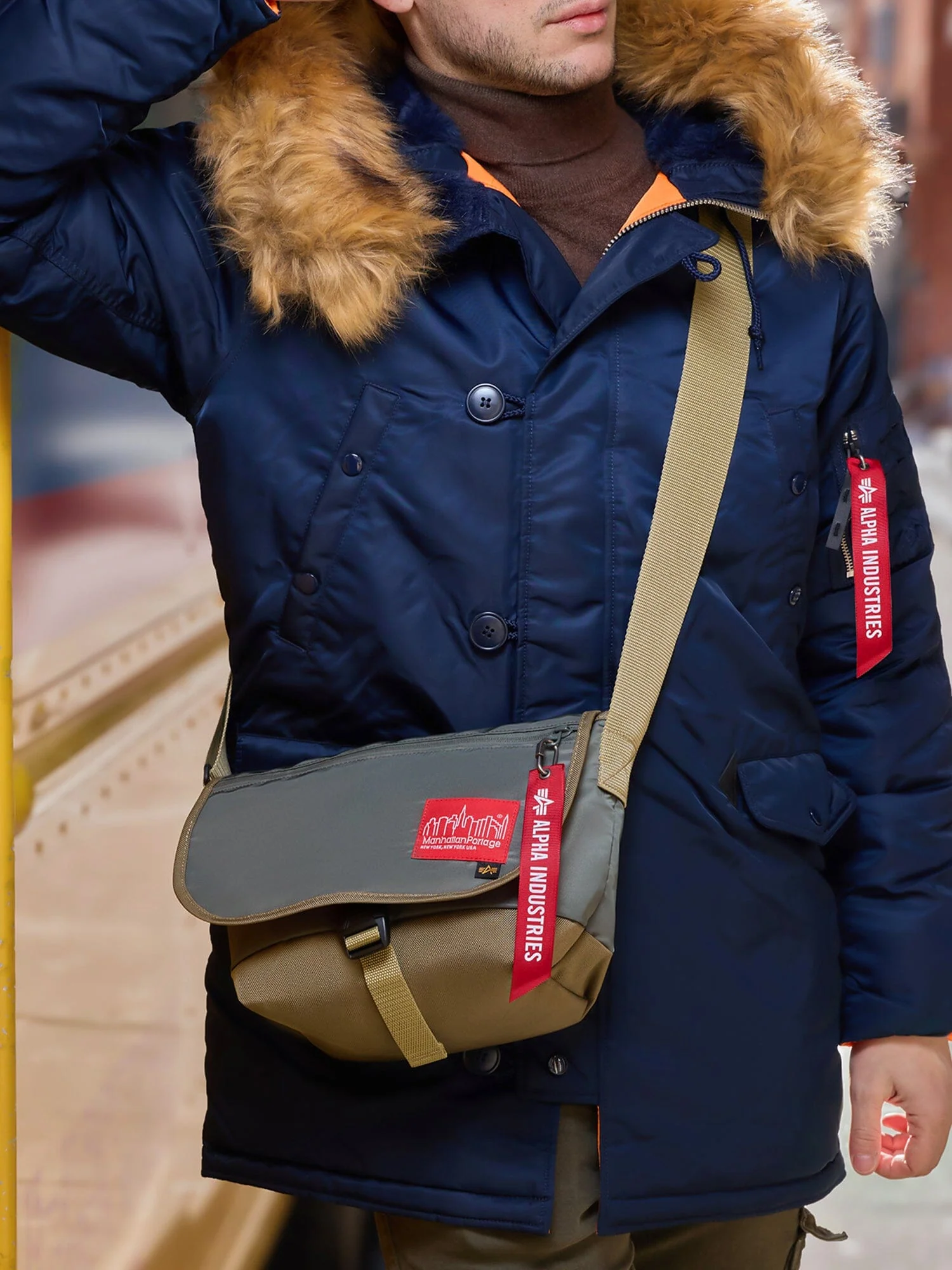 ALPHA X MANHATTAN PORTAGE NYLON MESSENGER BAG SM - Image 16