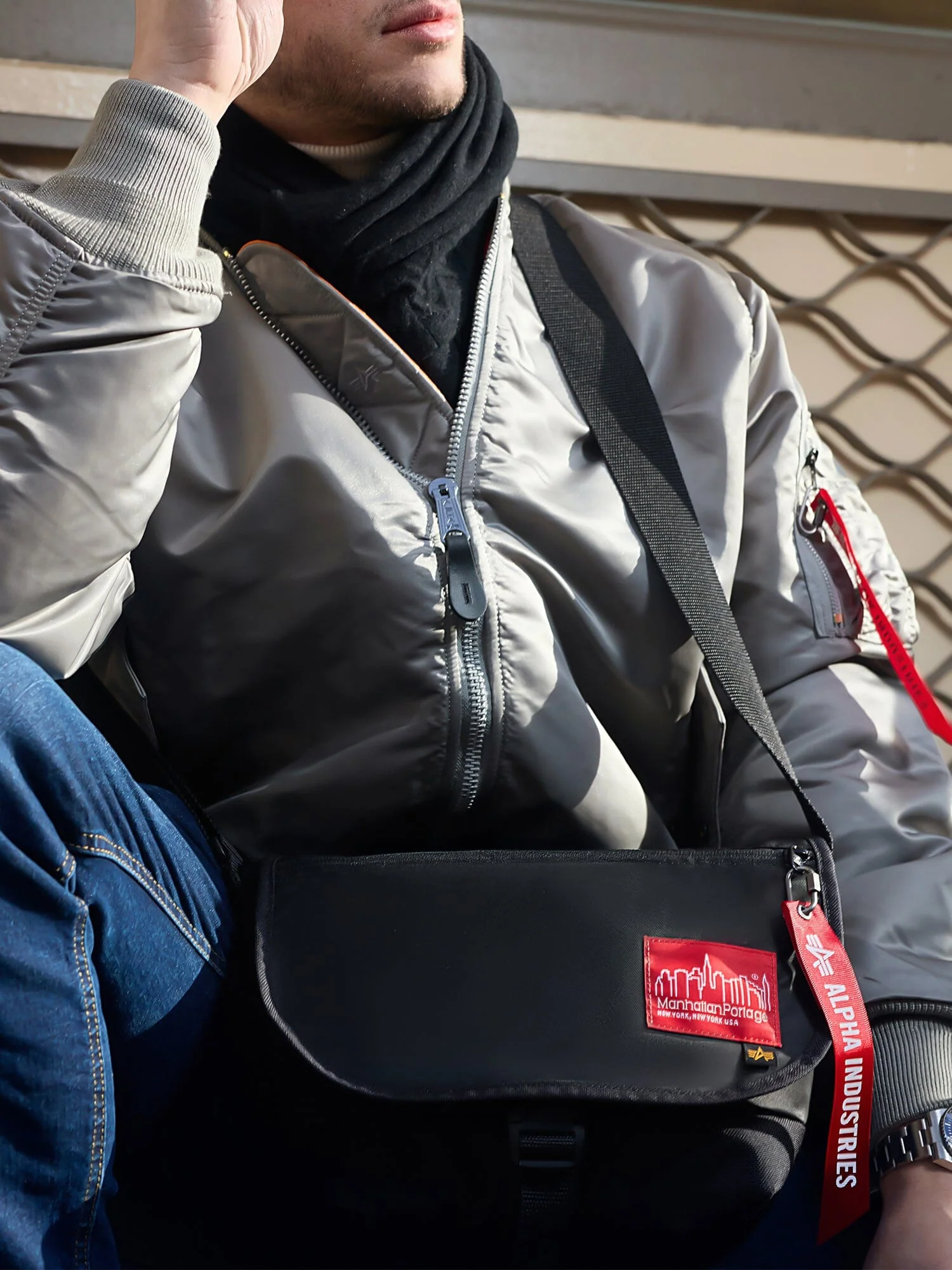 ALPHA X MANHATTAN PORTAGE NYLON MESSENGER BAG SM - Image 7