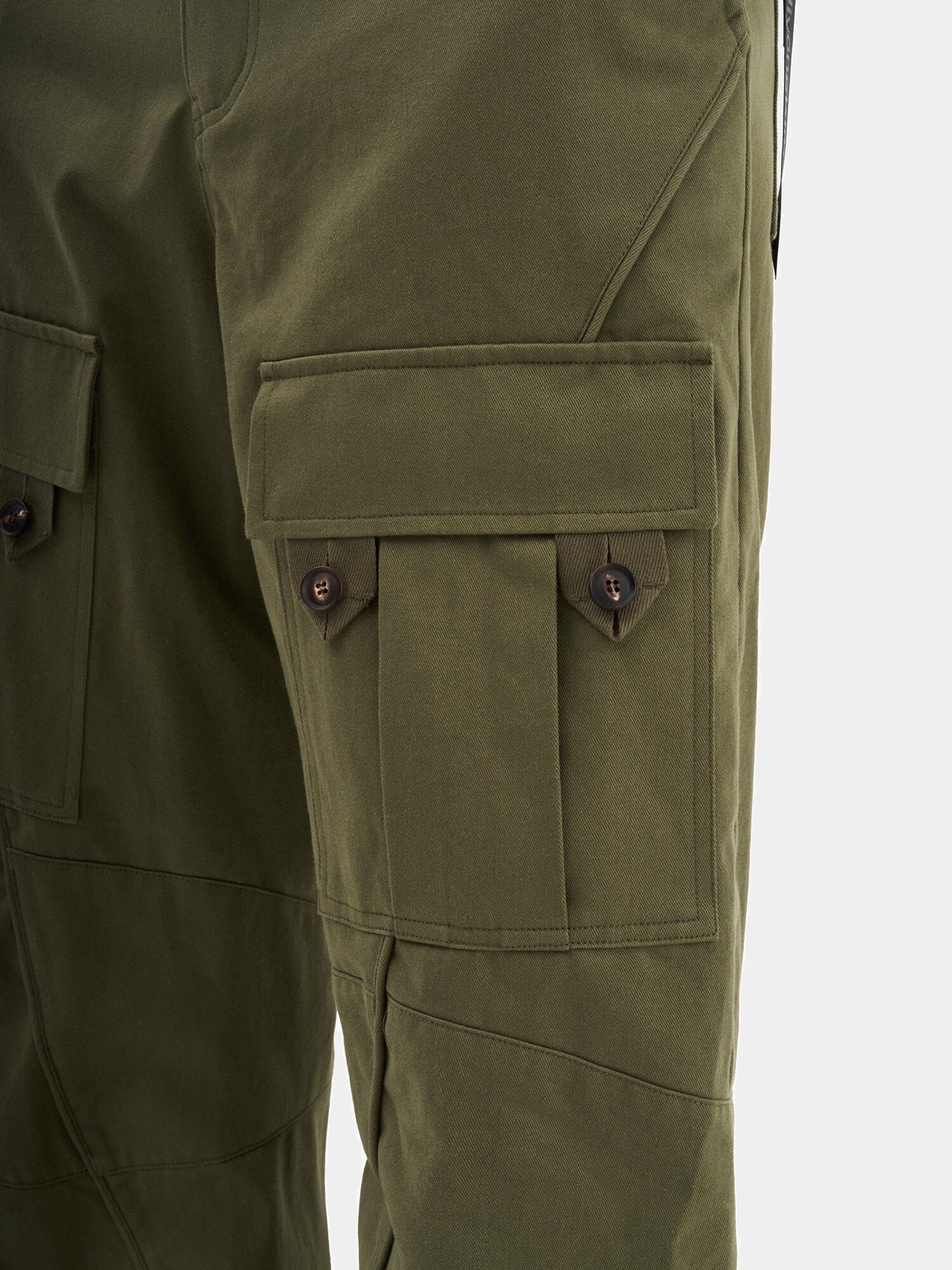 JIYONGKIM X ALPHA CURVED MULTI-POCKET TROUSERS - Image 5