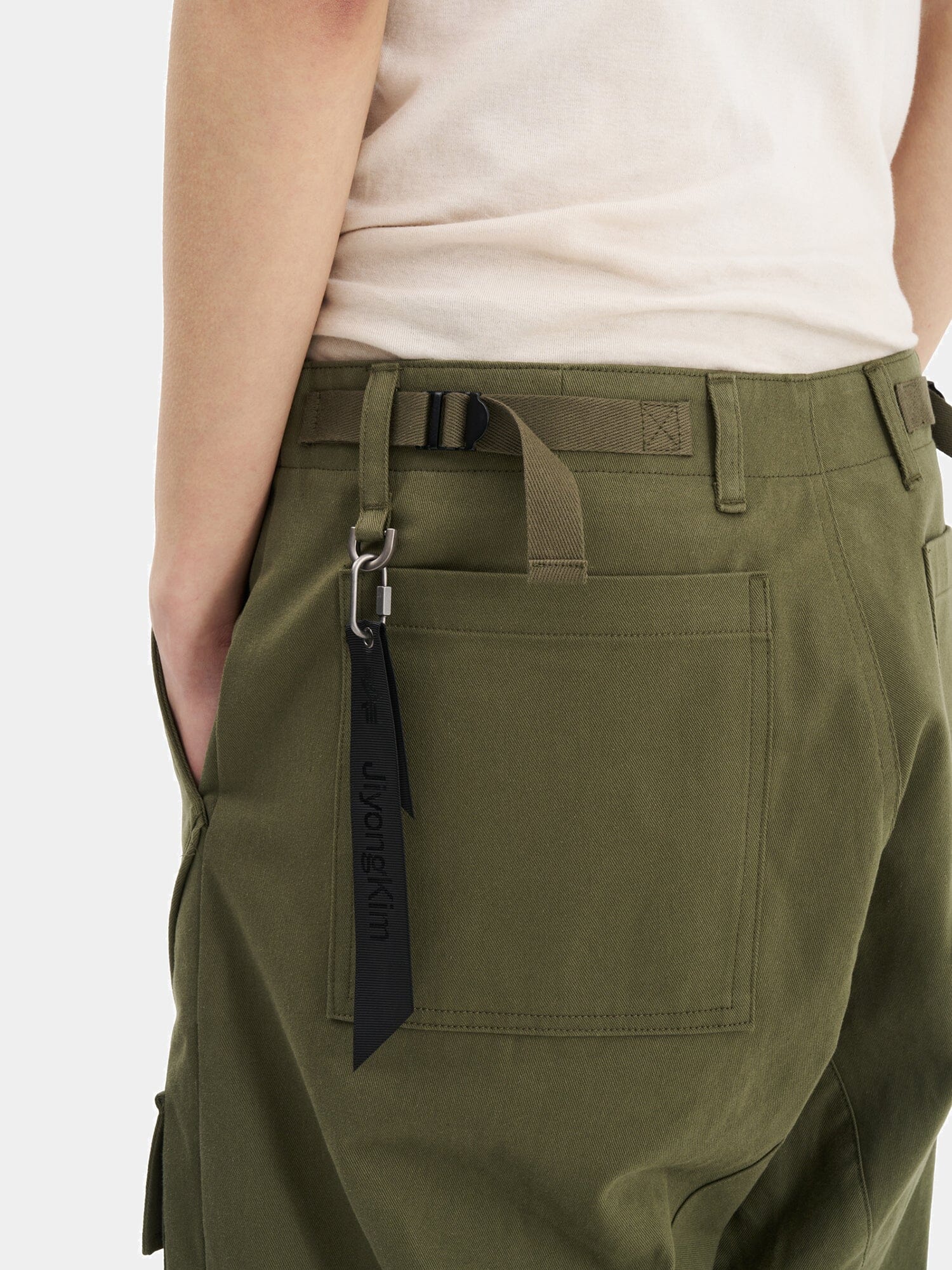 JIYONGKIM X ALPHA CURVED MULTI-POCKET TROUSERS - Image 6