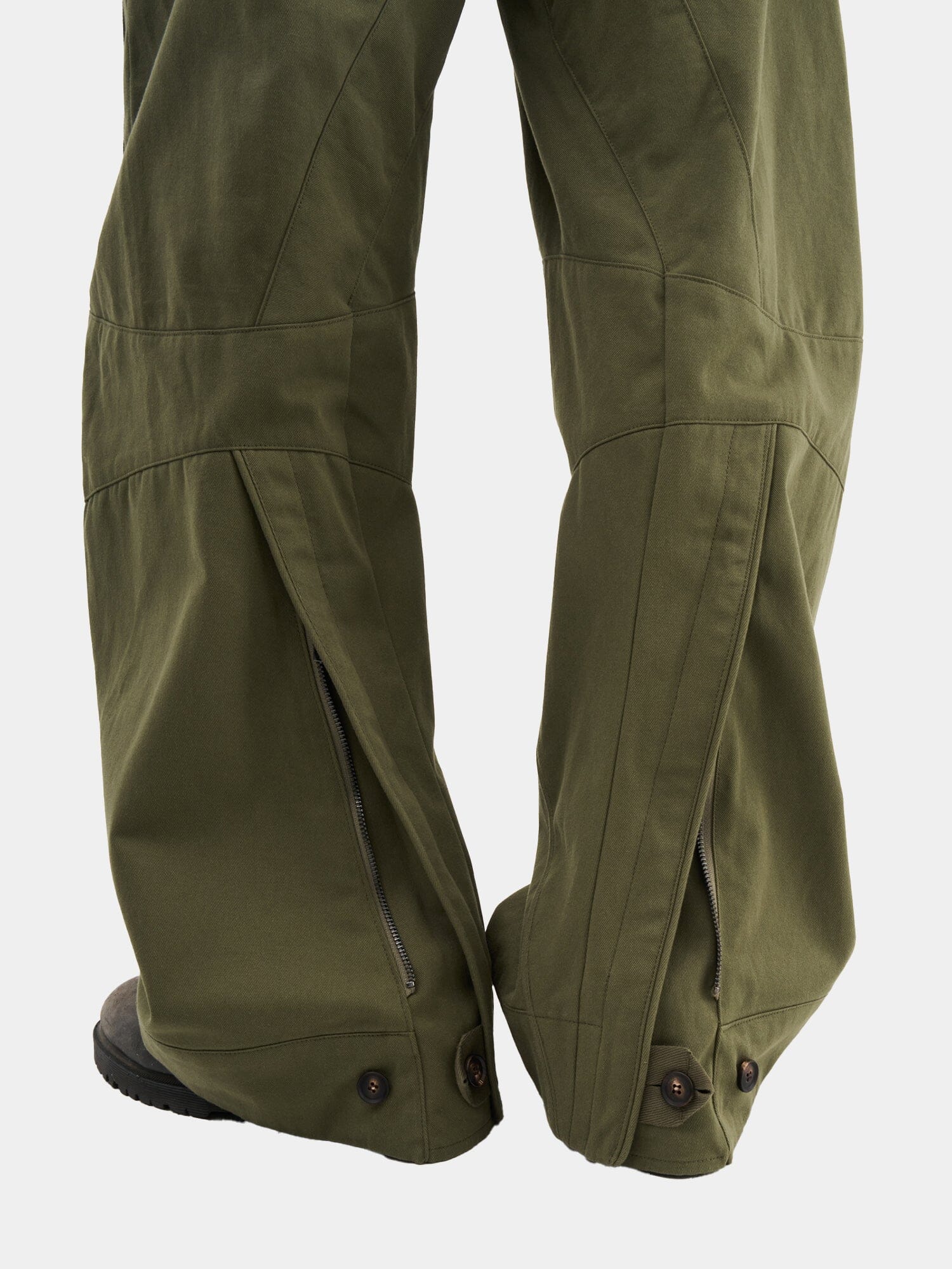 JIYONGKIM X ALPHA CURVED MULTI-POCKET TROUSERS - Image 8