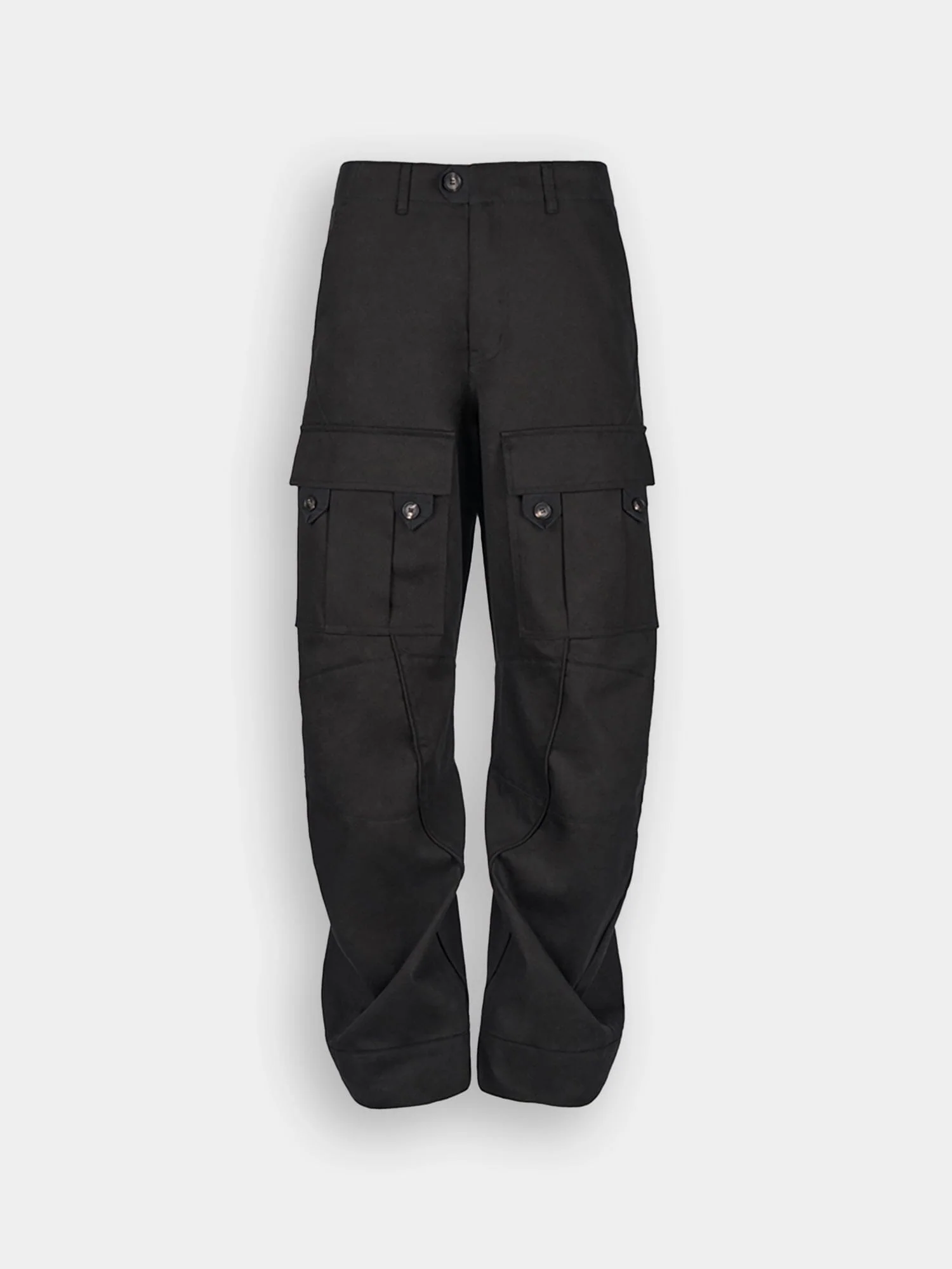 JIYONGKIM X ALPHA CURVED MULTI-POCKET TROUSERS - Image 9