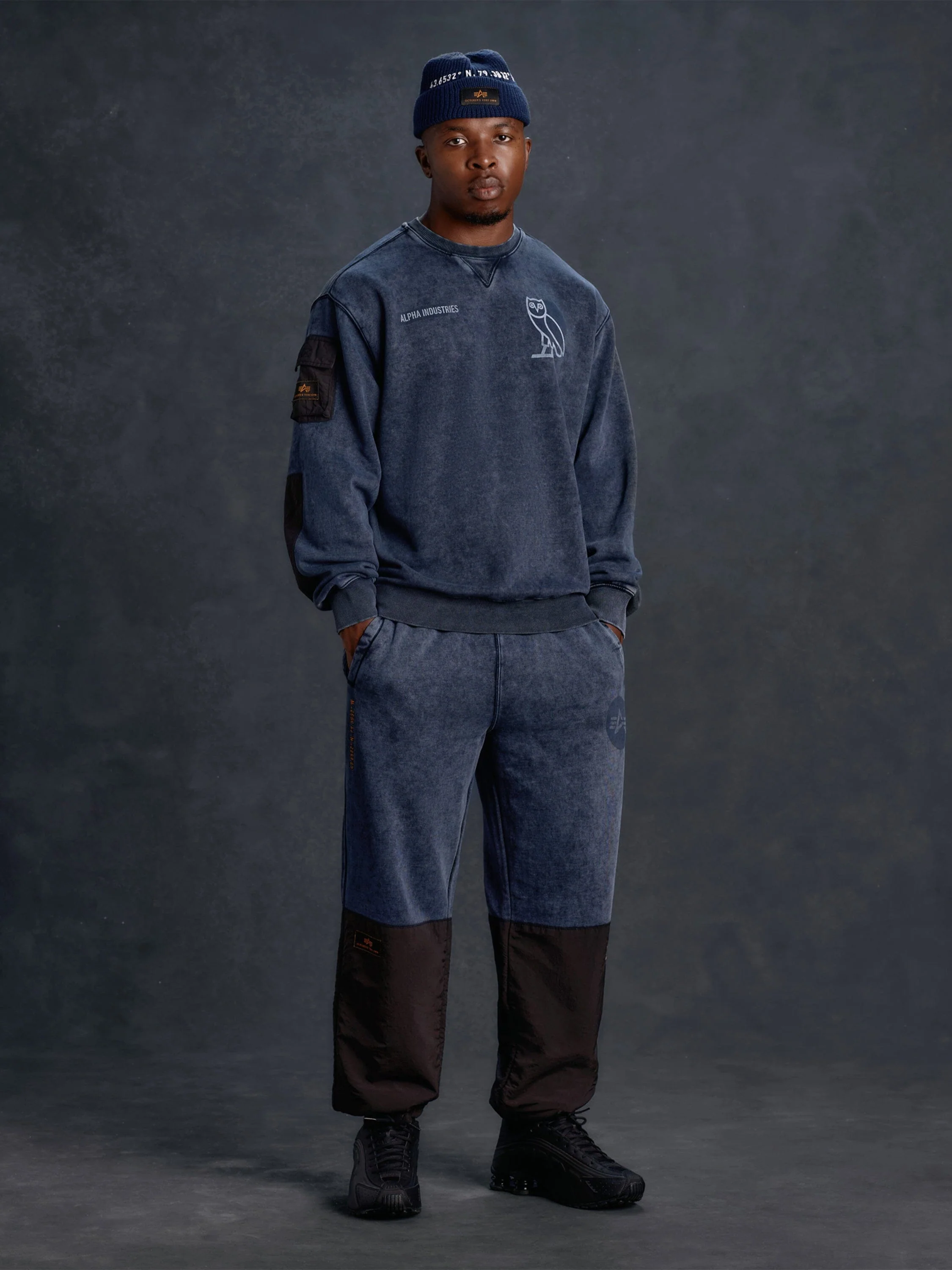 OVO X ALPHA GARMENT DYE FLEECE PANTS - Image 13