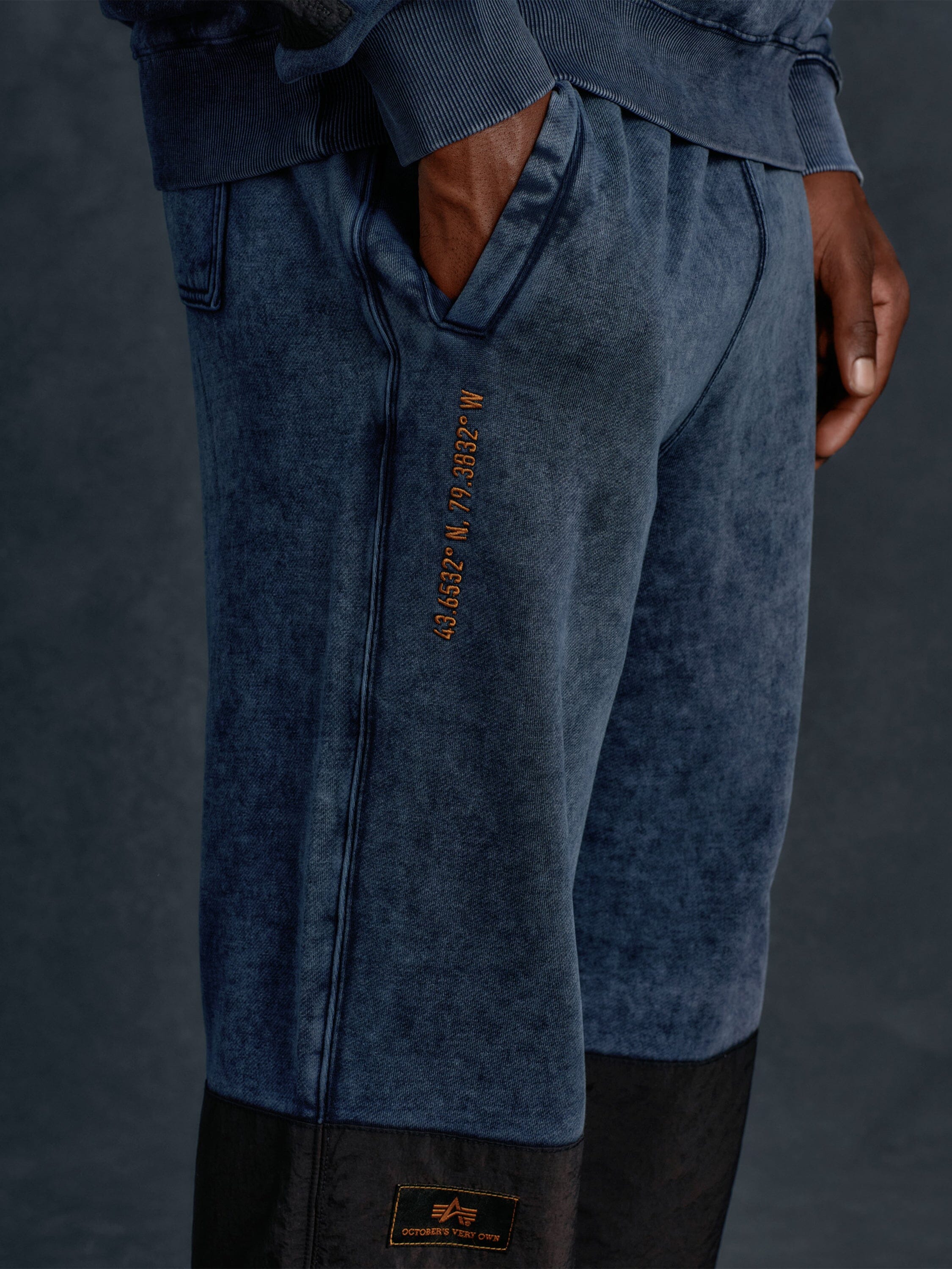 OVO X ALPHA GARMENT DYE FLEECE PANTS - Image 14