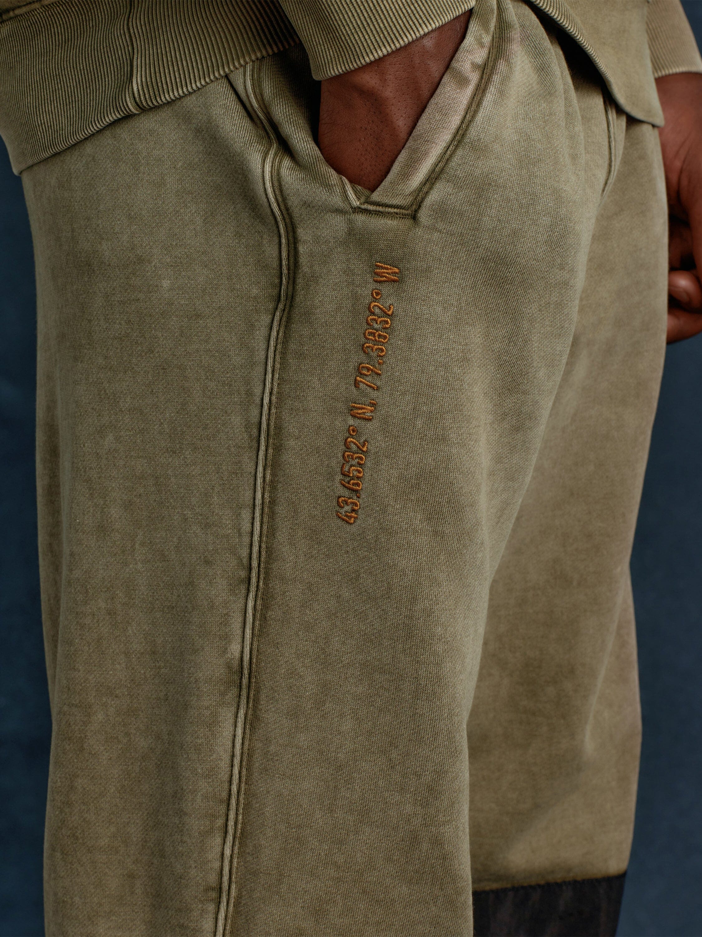 OVO X ALPHA GARMENT DYE FLEECE PANTS - Image 4