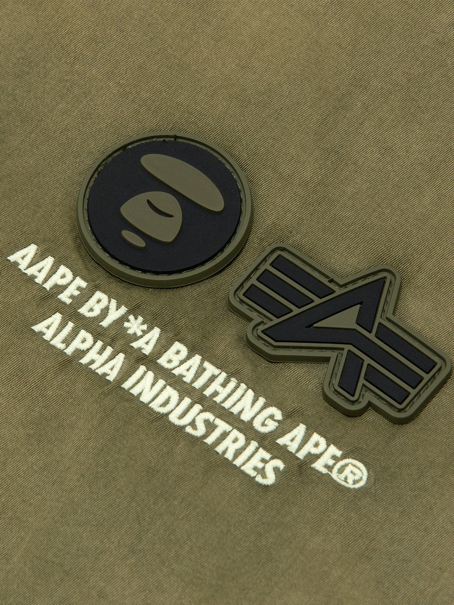 AAPE X ALPHA REVERSIBLE PADDED MA-1 QUILTED JACKET - Image 7