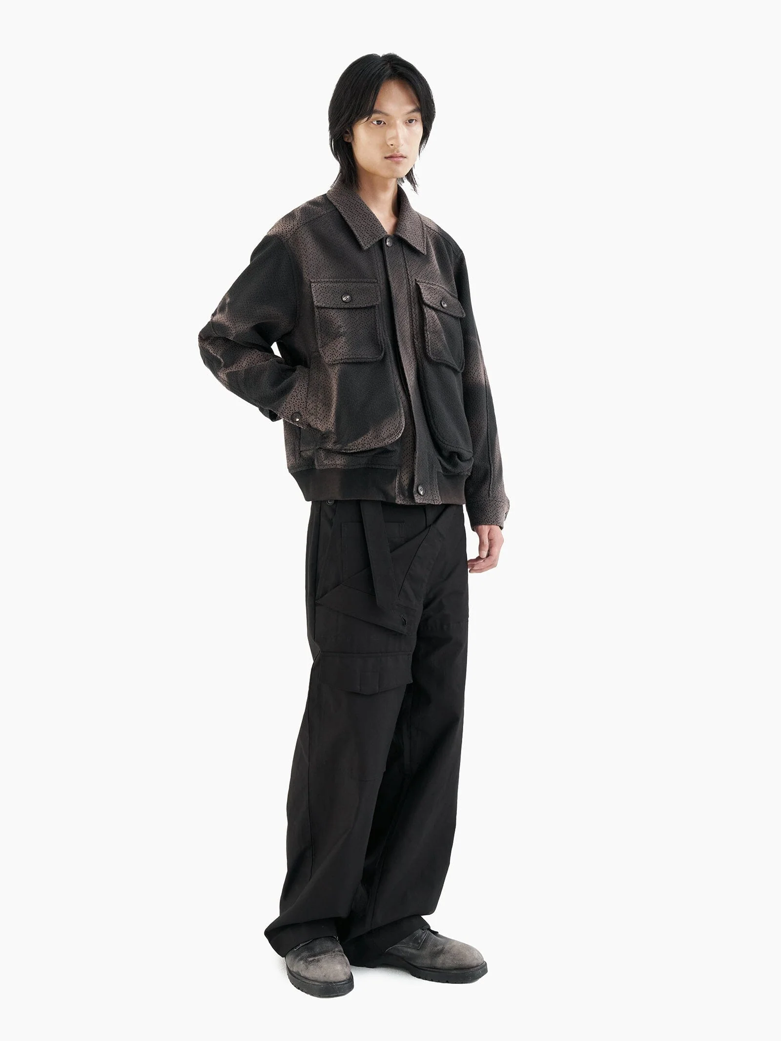 ALPHA X JIYONGKIM DOUBLE FRONT TROUSERS - Image 4