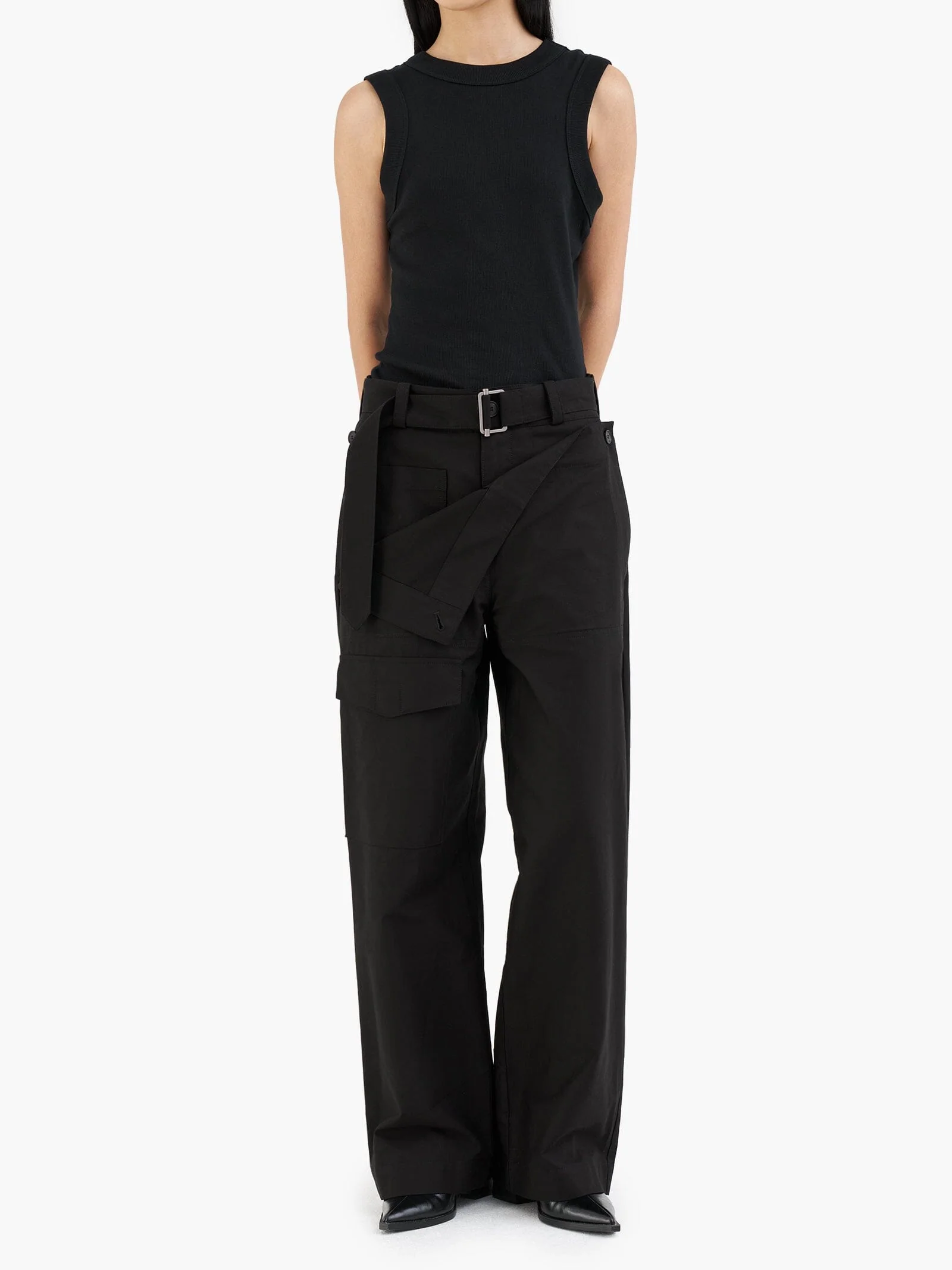 ALPHA X JIYONGKIM DOUBLE FRONT TROUSERS - Image 9