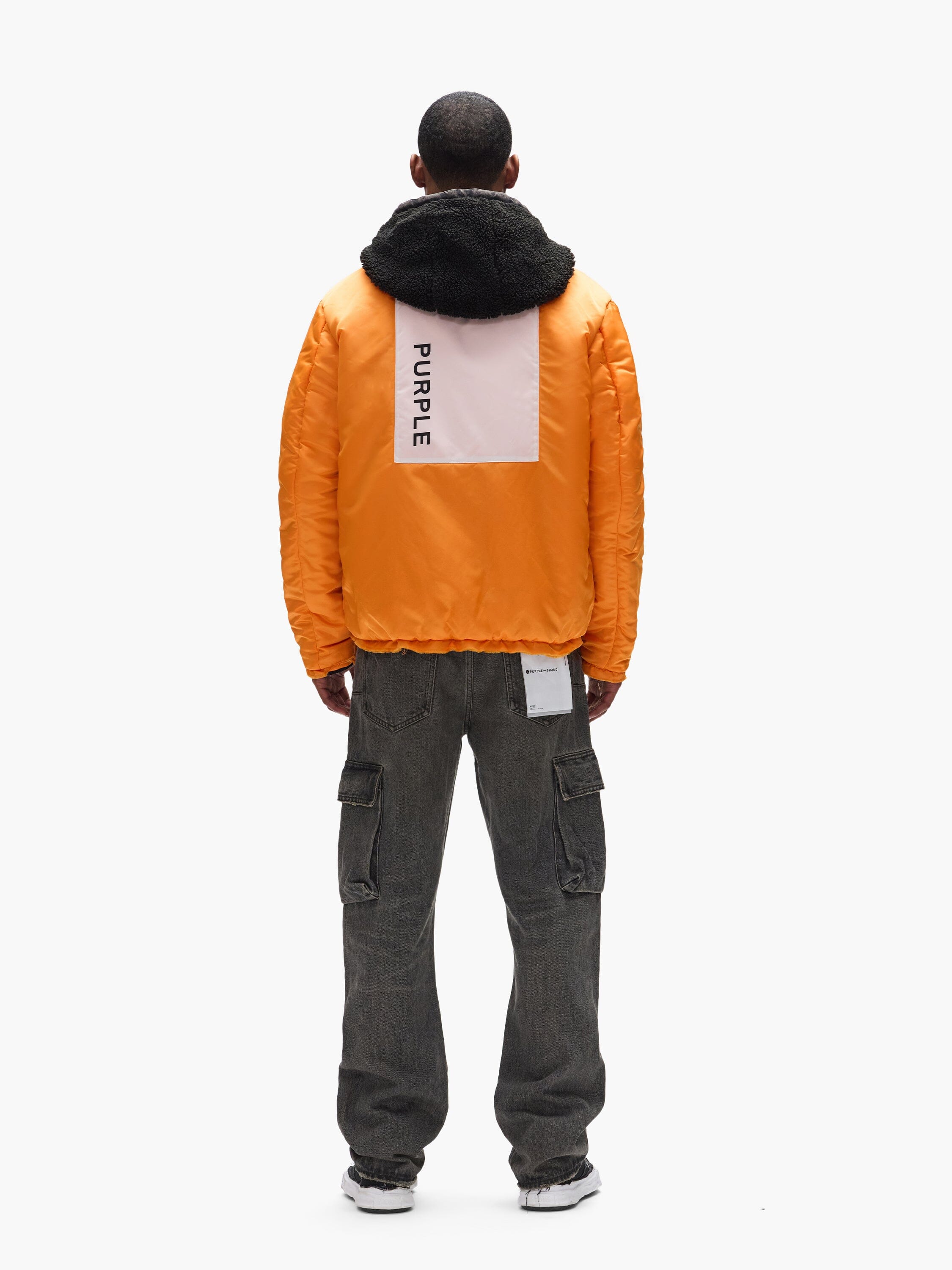 PURPLE X ALPHA HOODED BOMBER - Image 3