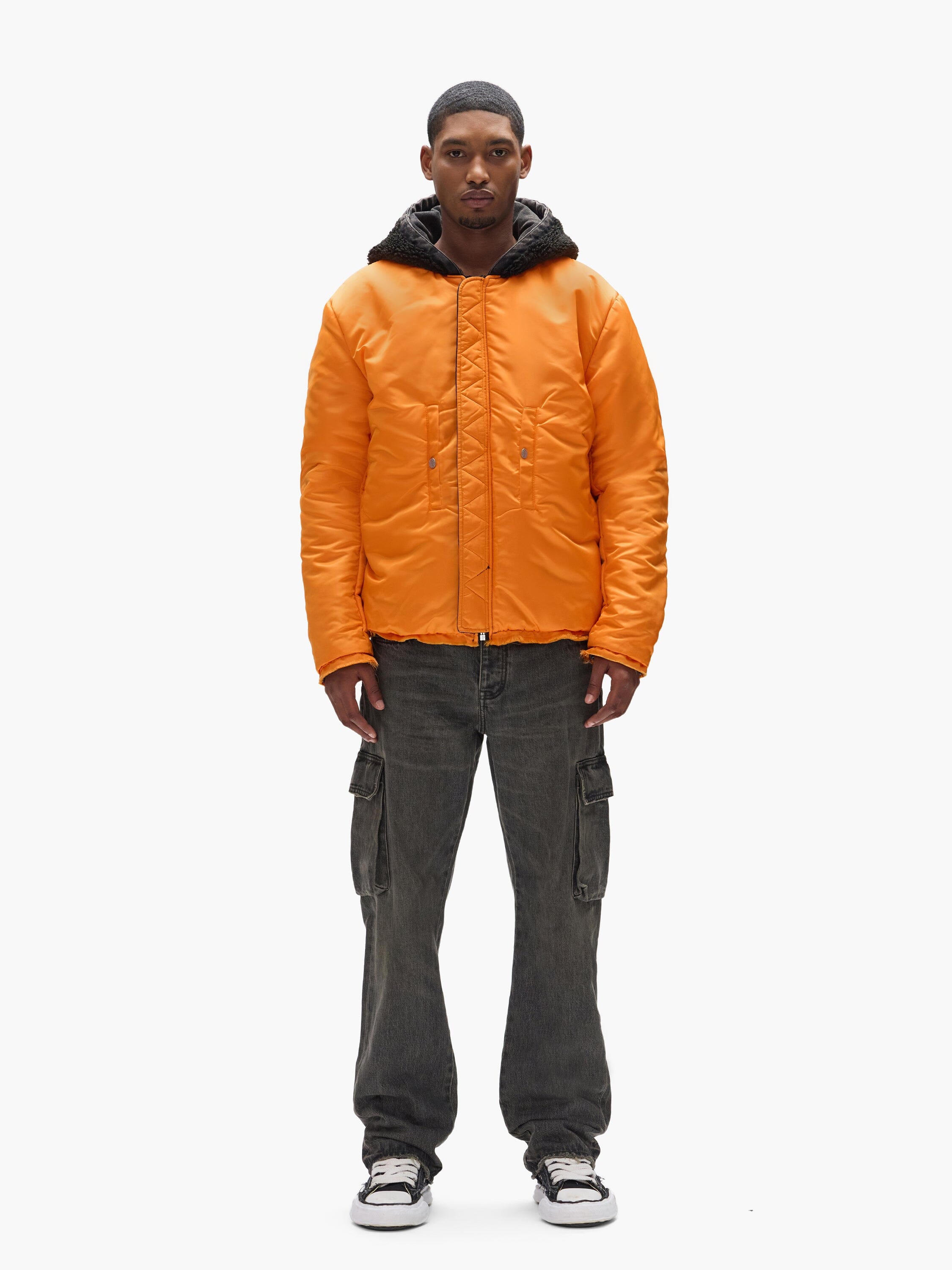 PURPLE X ALPHA HOODED BOMBER - Image 4