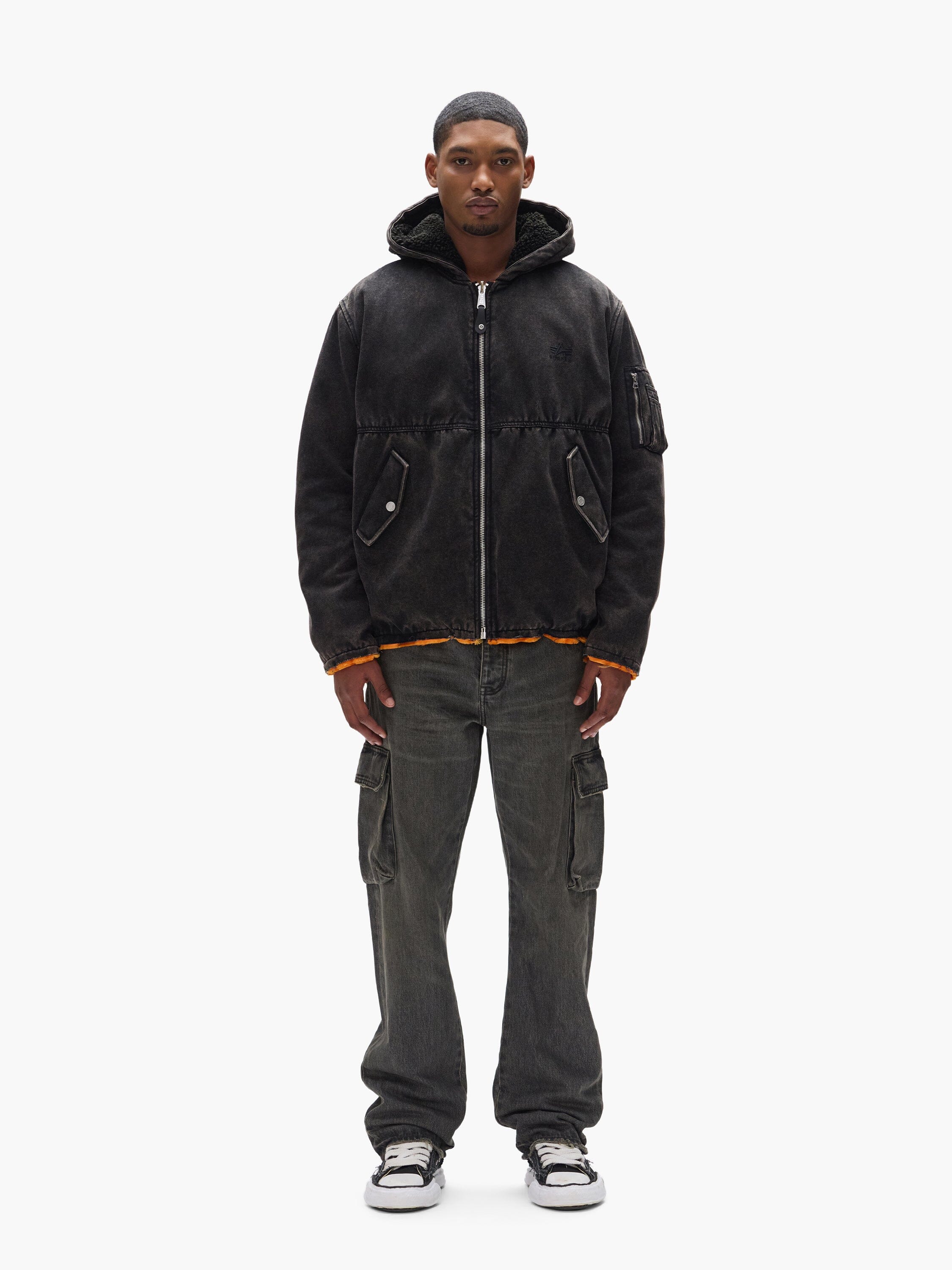 PURPLE X ALPHA HOODED BOMBER - Image 5