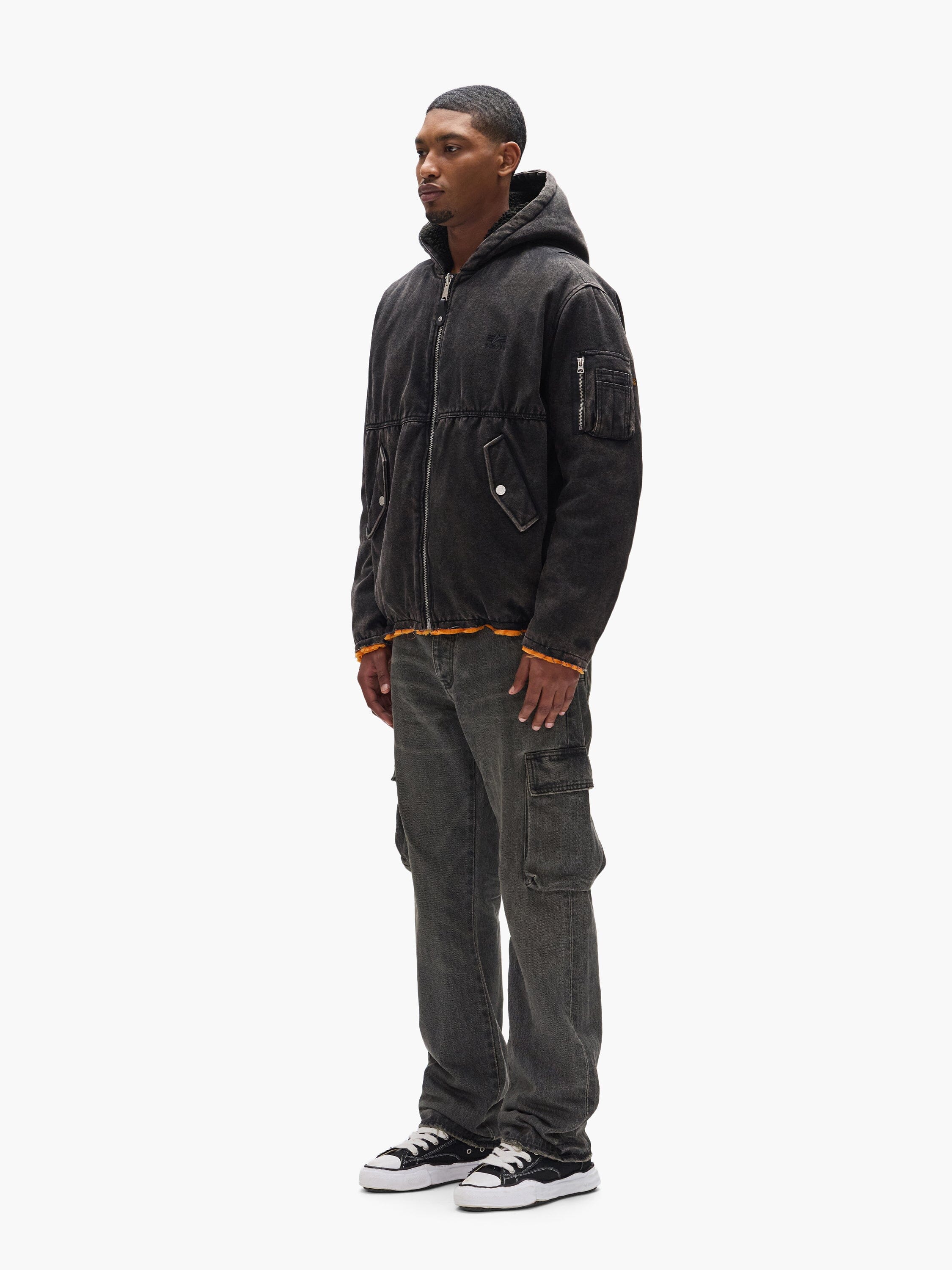 PURPLE X ALPHA HOODED BOMBER - Image 6