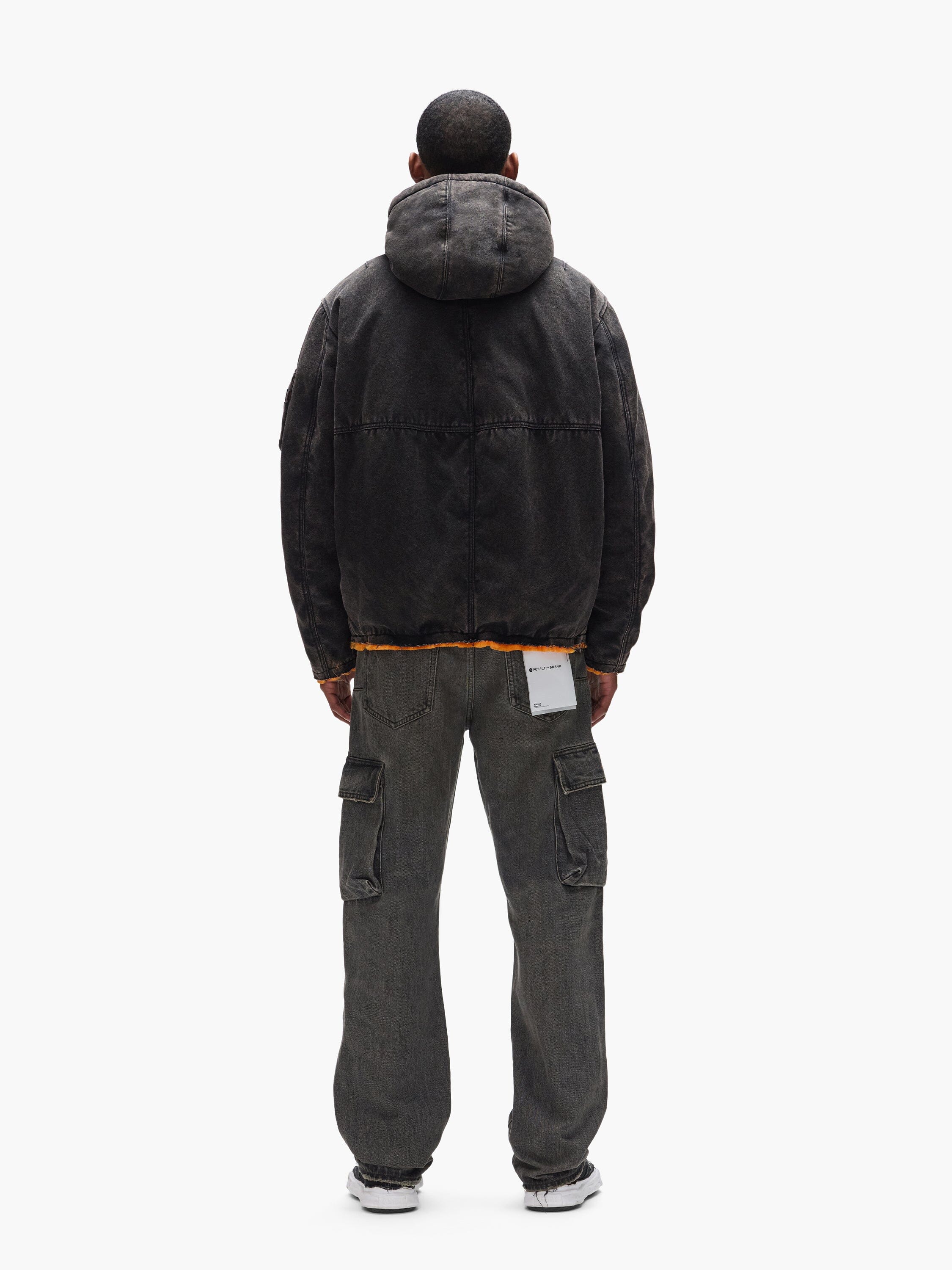 PURPLE X ALPHA HOODED BOMBER - Image 7