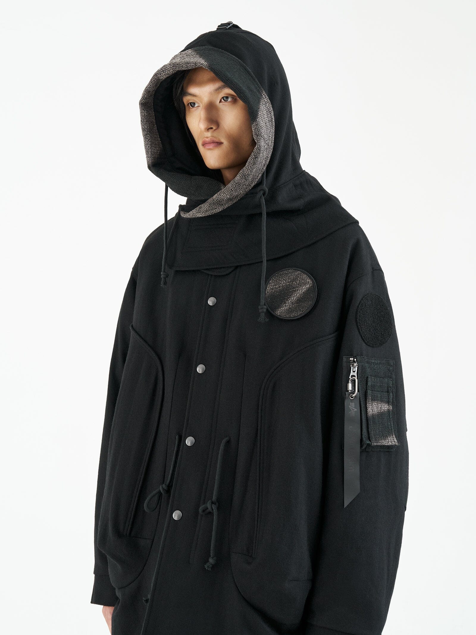 ALPHA X JIYONGKIM SUN-BLEACHED FISHTAIL COAT - Image 5