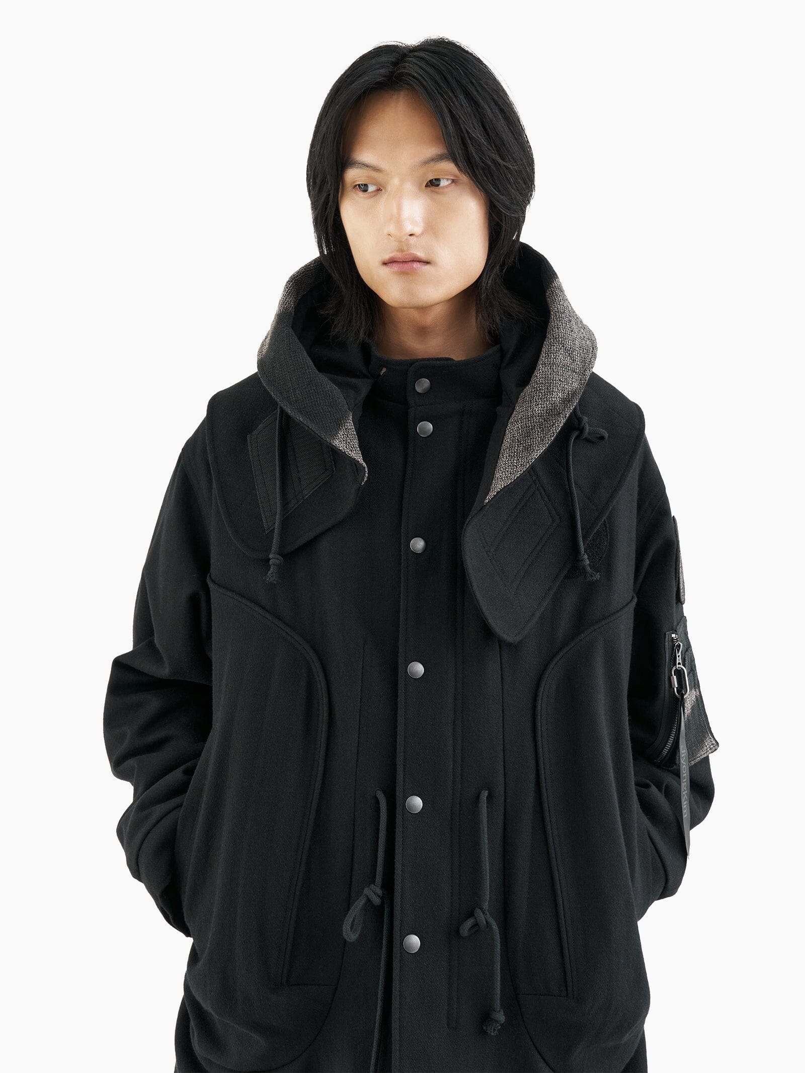 ALPHA X JIYONGKIM SUN-BLEACHED FISHTAIL COAT - Image 6