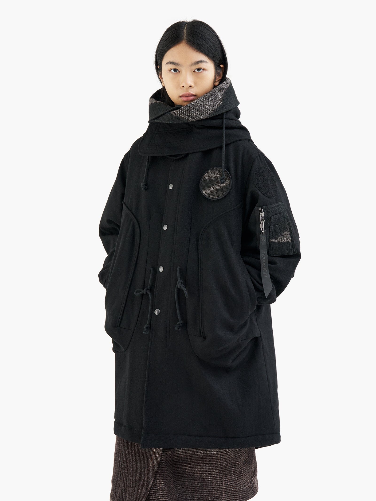ALPHA X JIYONGKIM SUN-BLEACHED FISHTAIL COAT - Image 7