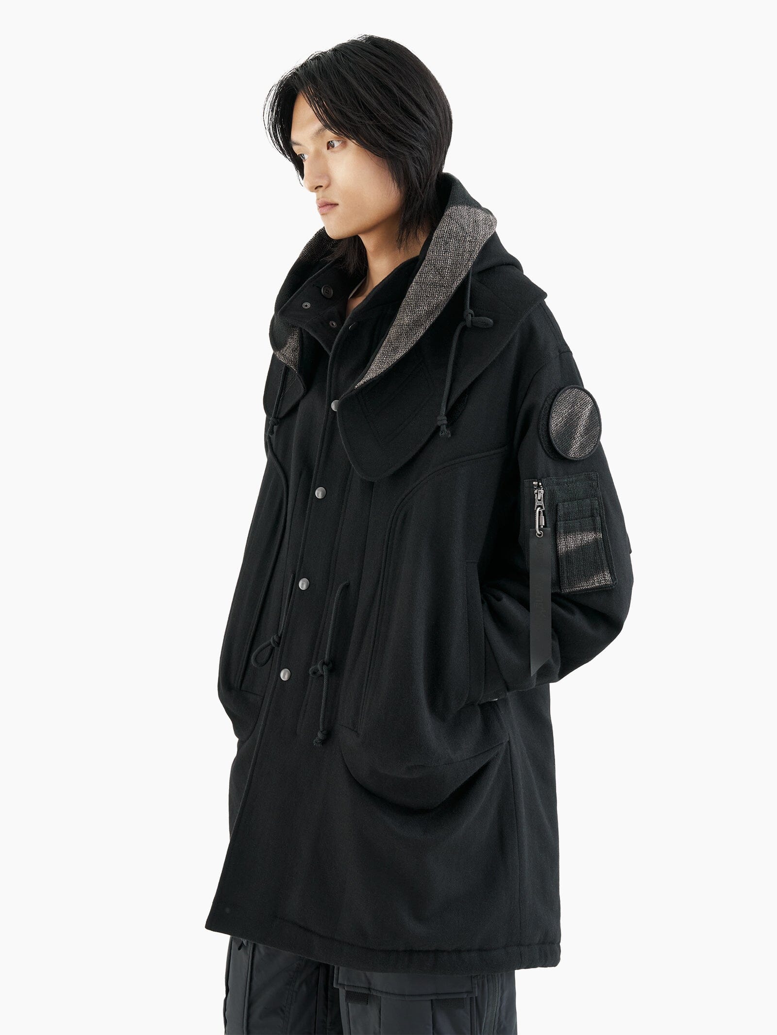 ALPHA X JIYONGKIM SUN-BLEACHED FISHTAIL COAT - Image 8