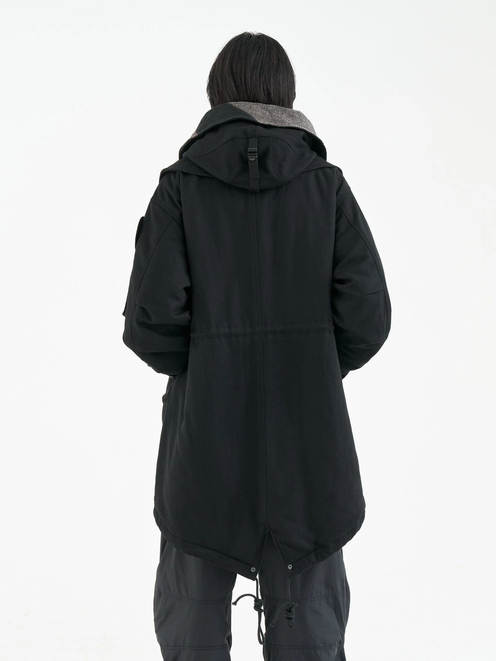 ALPHA X JIYONGKIM SUN-BLEACHED FISHTAIL COAT - Image 9