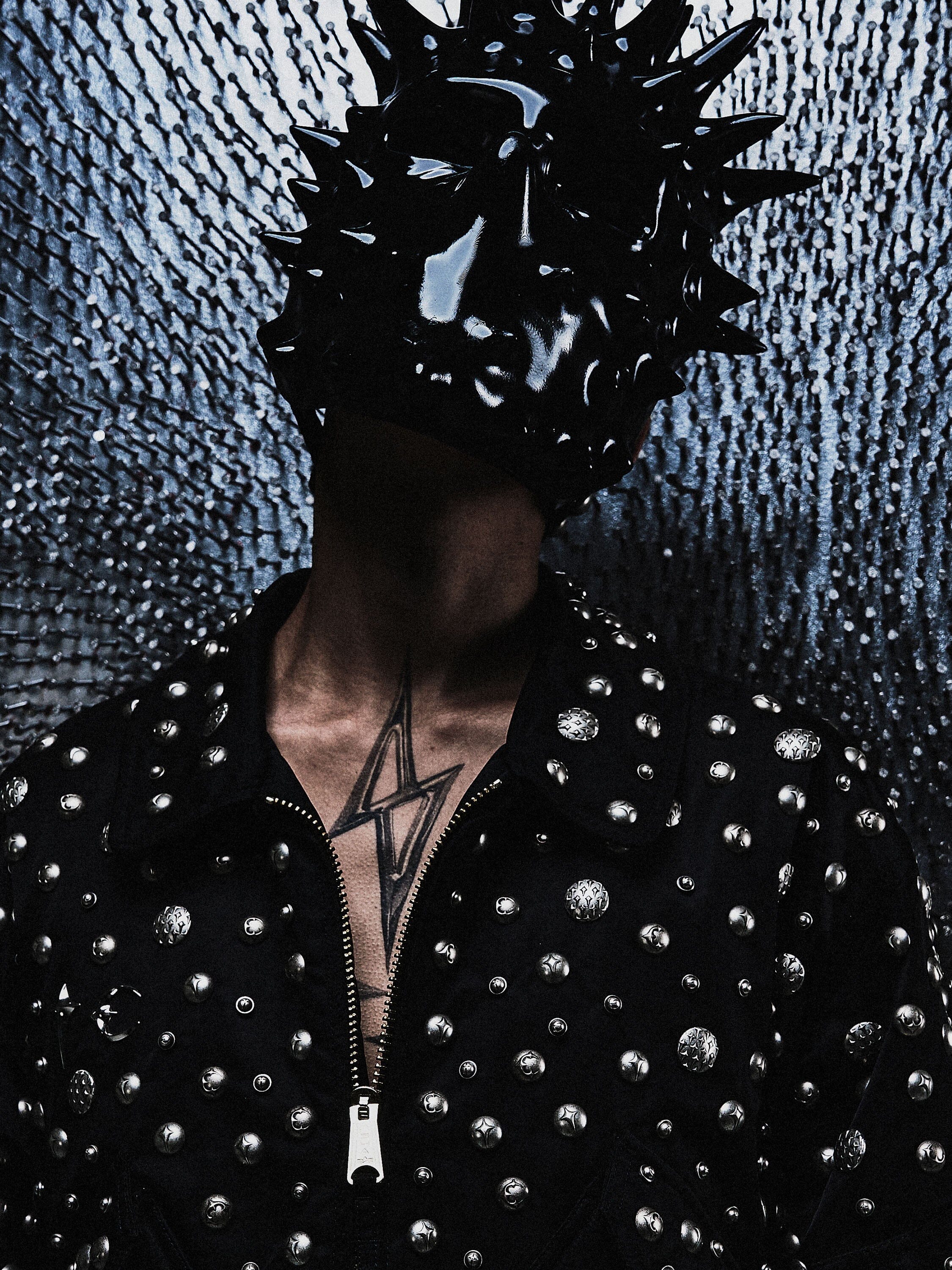 THUG CLUB X ALPHA CWU 45/P ALL OVER RIVET JACKET - Image 6