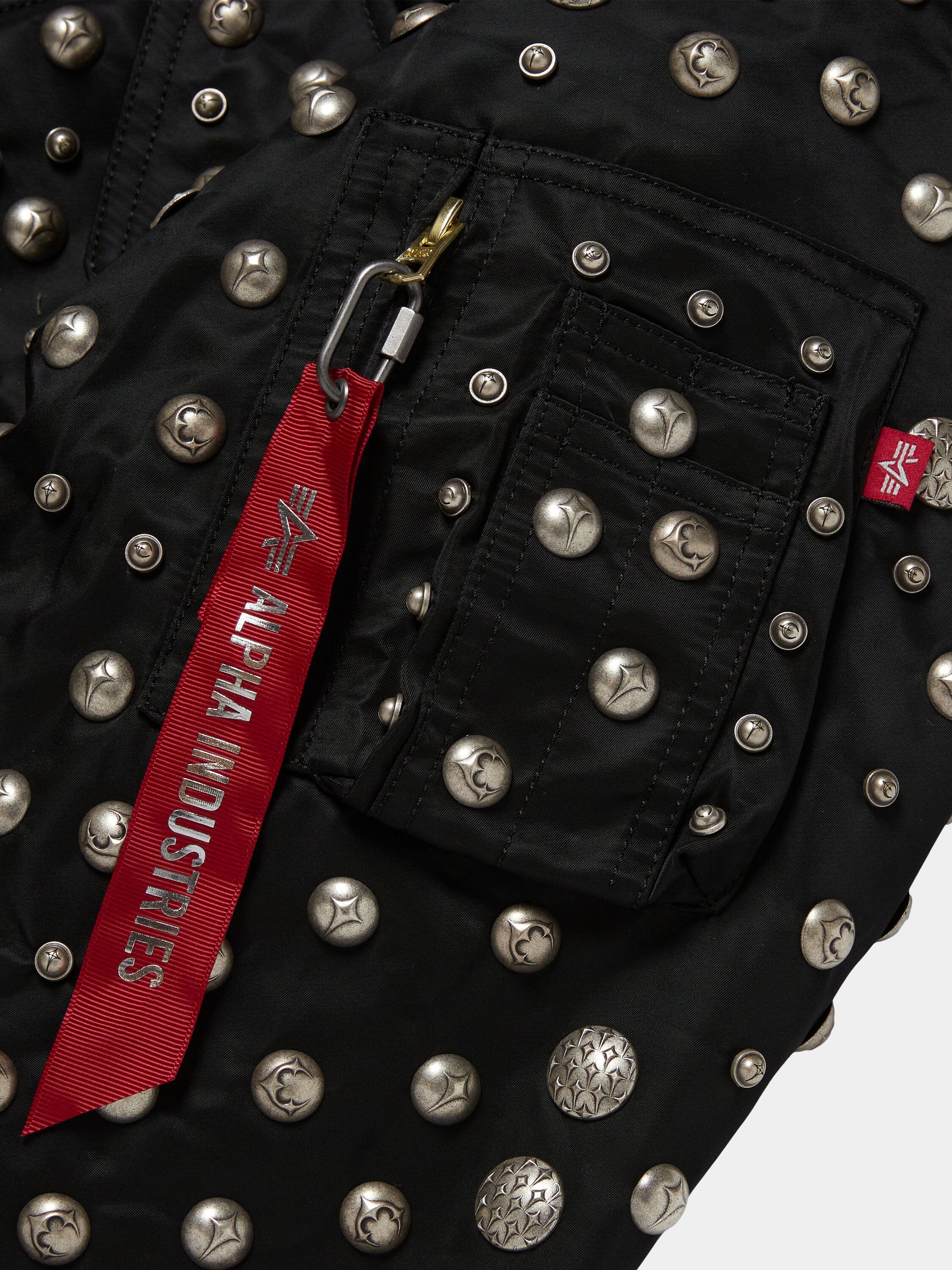 THUG CLUB X ALPHA CWU 45/P ALL OVER RIVET JACKET - Image 8