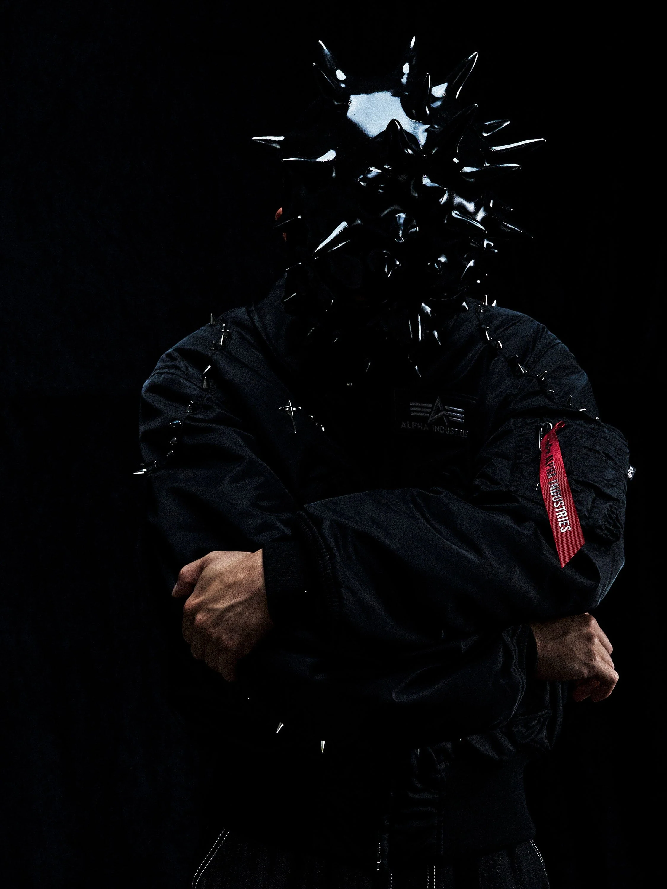 THUG CLUB X ALPHA CWU 45/P STUDDED JACKET - Image 3