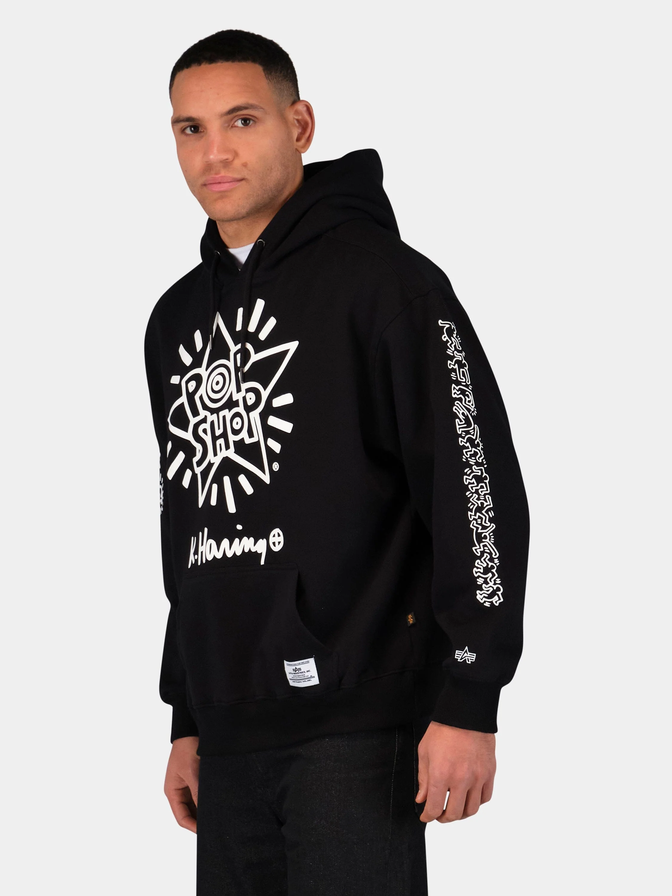 KEITH HARING X ALPHA NEW YORK GRAPHIC HOODIE - Image 3