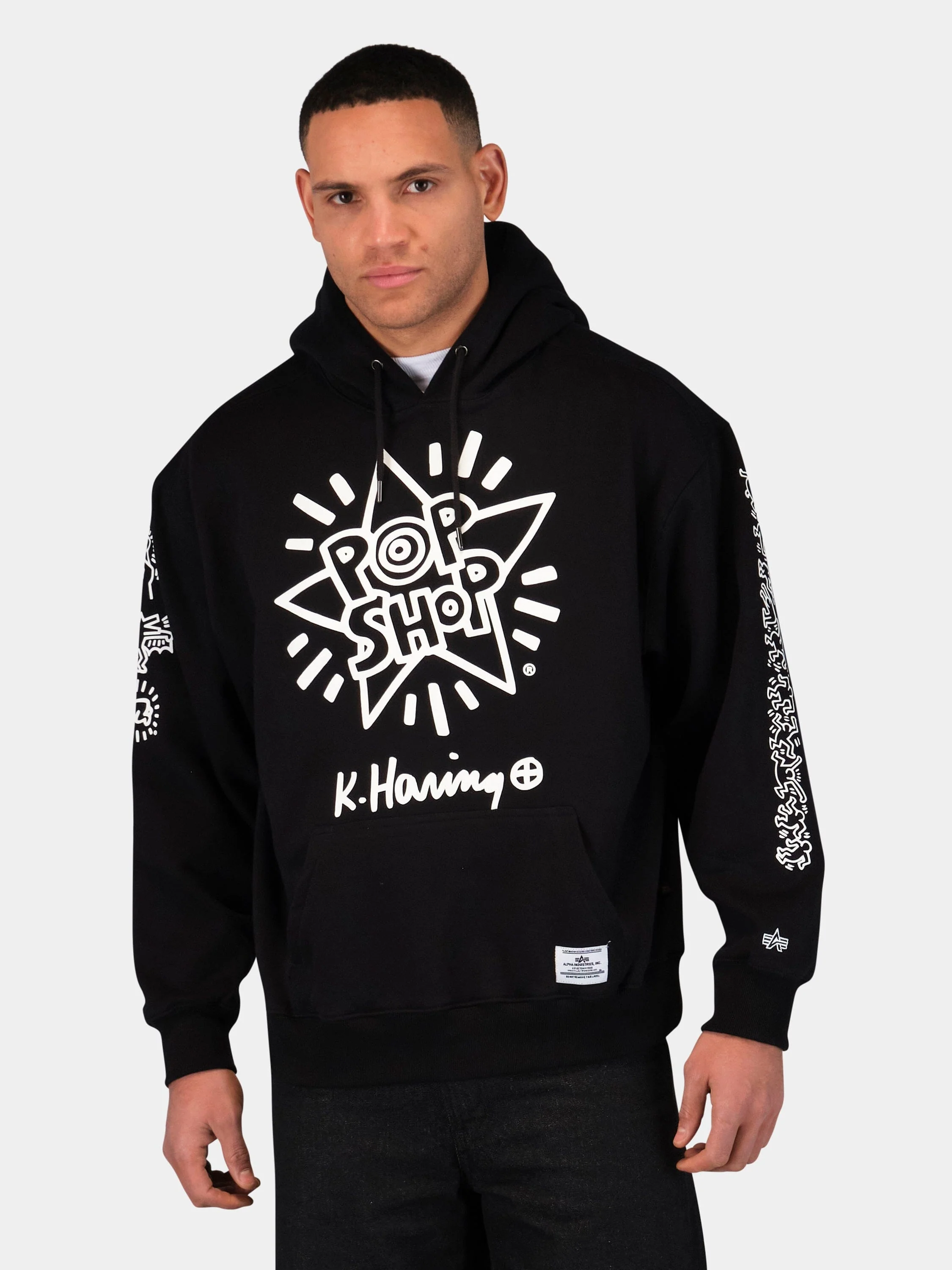 KEITH HARING X ALPHA NEW YORK GRAPHIC HOODIE - Image 4