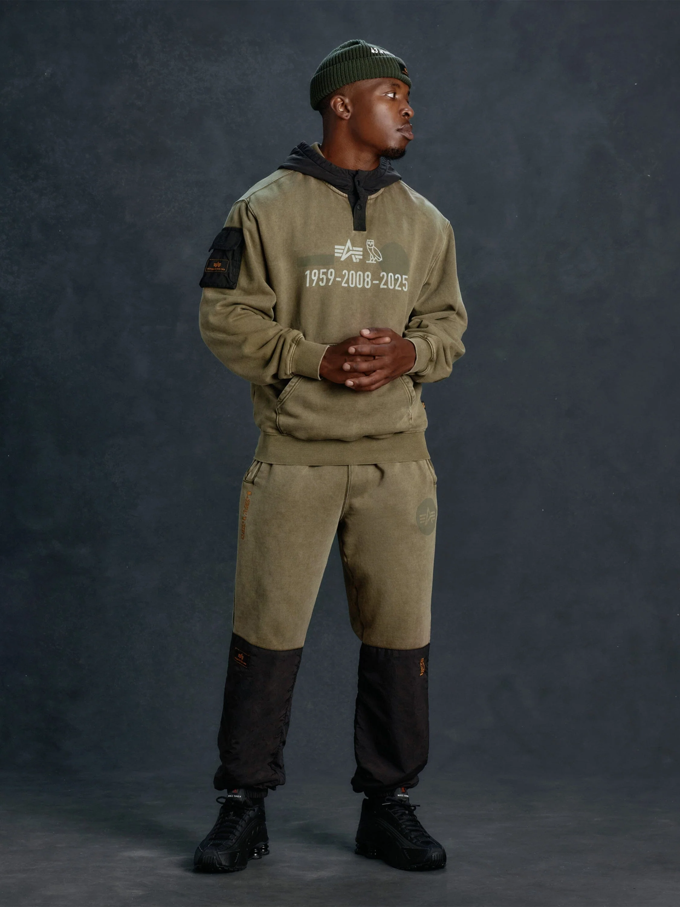 OVO X ALPHA GARMENT DYE HOODIE - Image 3