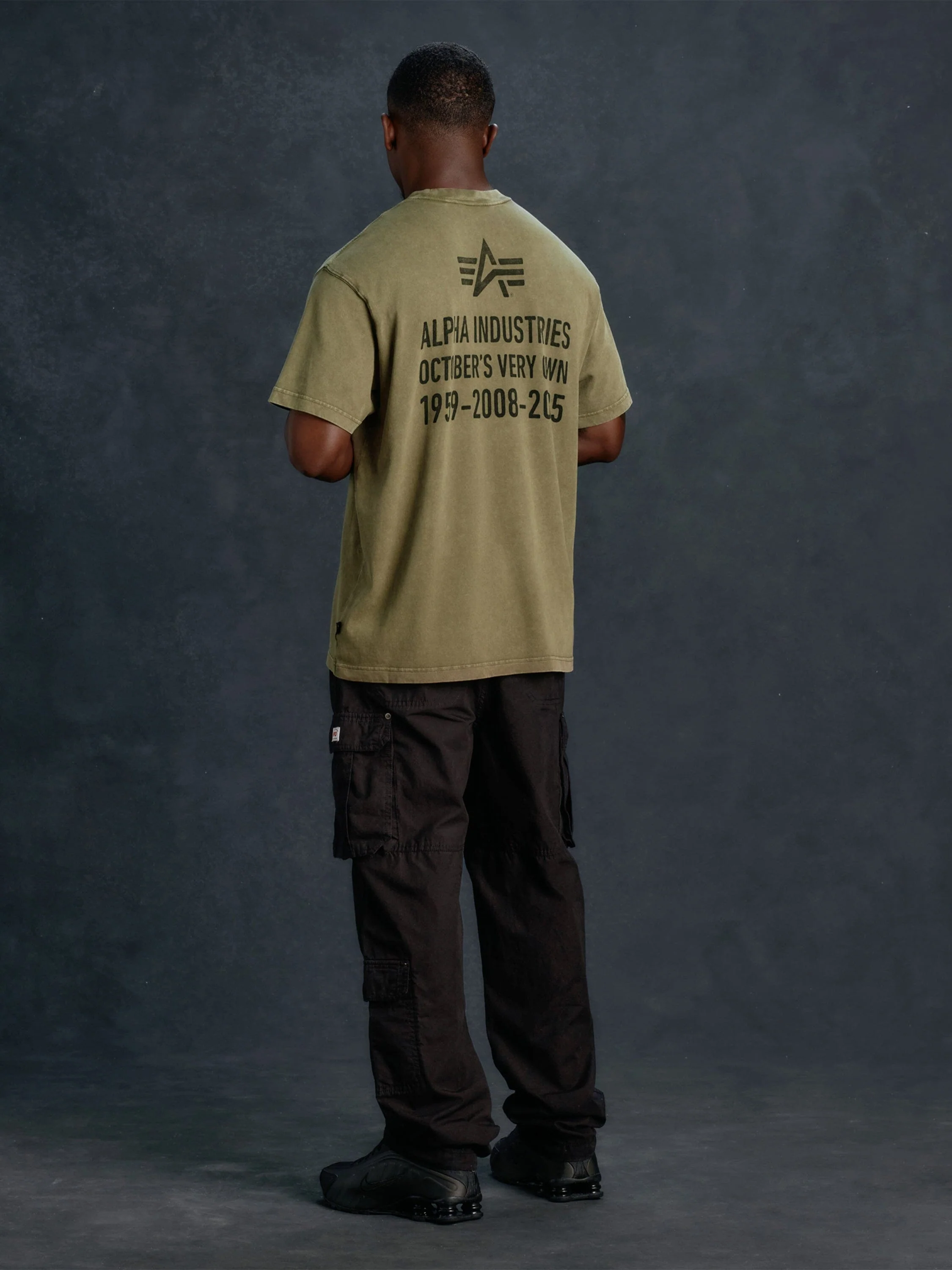 OVO X ALPHA GARMENT DYE T-SHIRT - Image 4