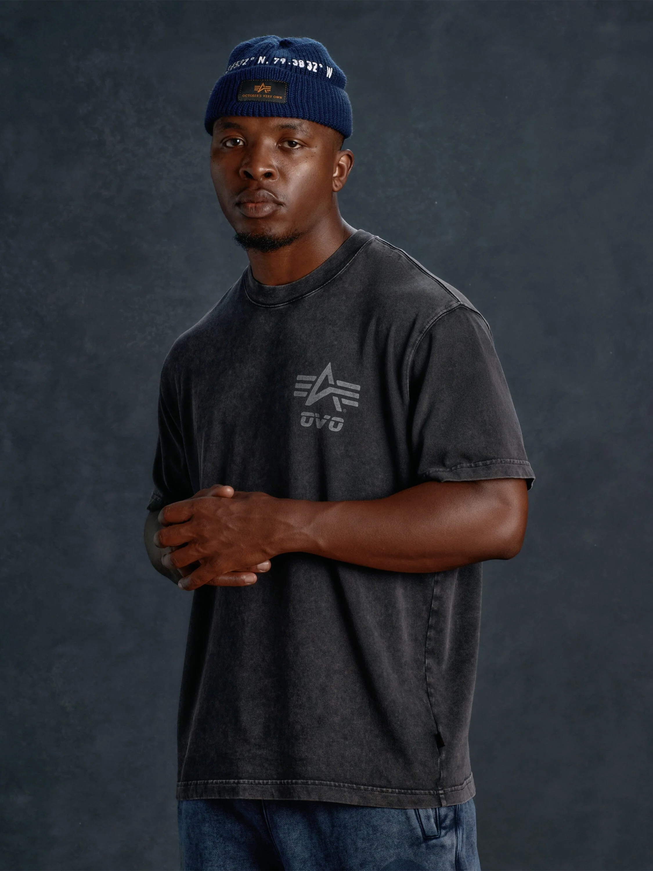 OVO X ALPHA GARMENT DYE T-SHIRT - Image 8
