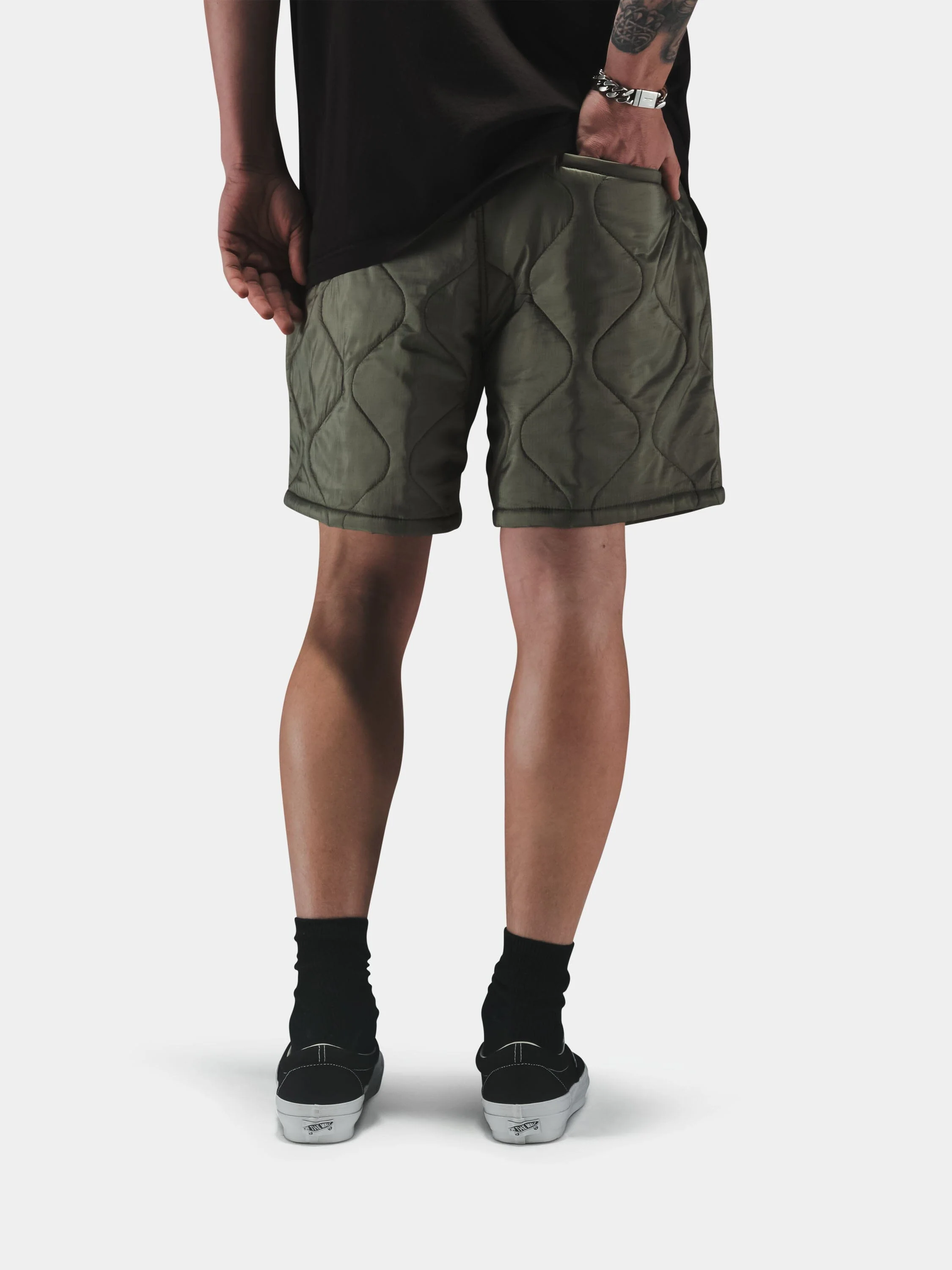 RELAXED QUILTED SHORT - Image 5