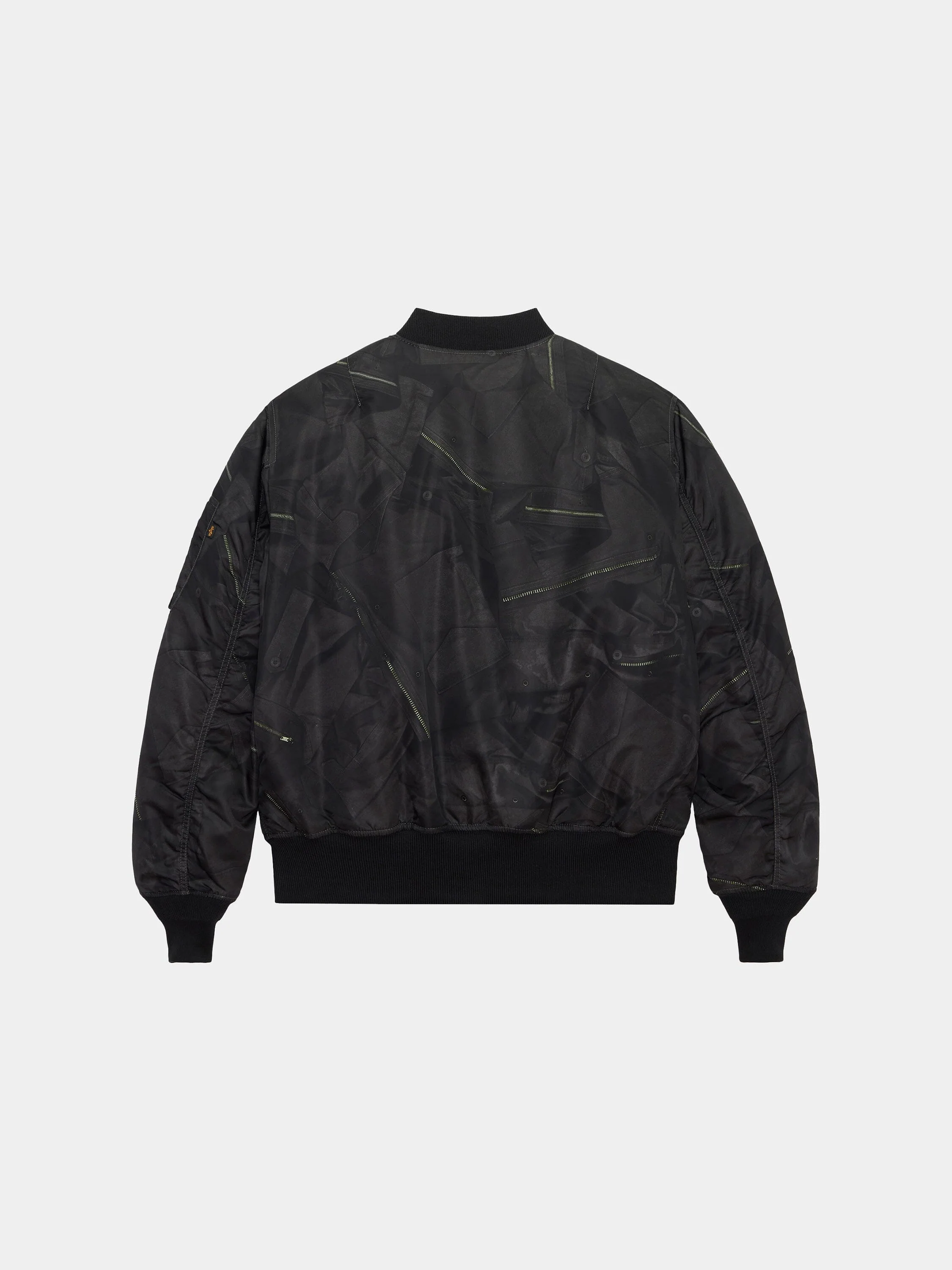 MA-1 ZIPPERED PRINT FLIGHT JACKET - Image 5
