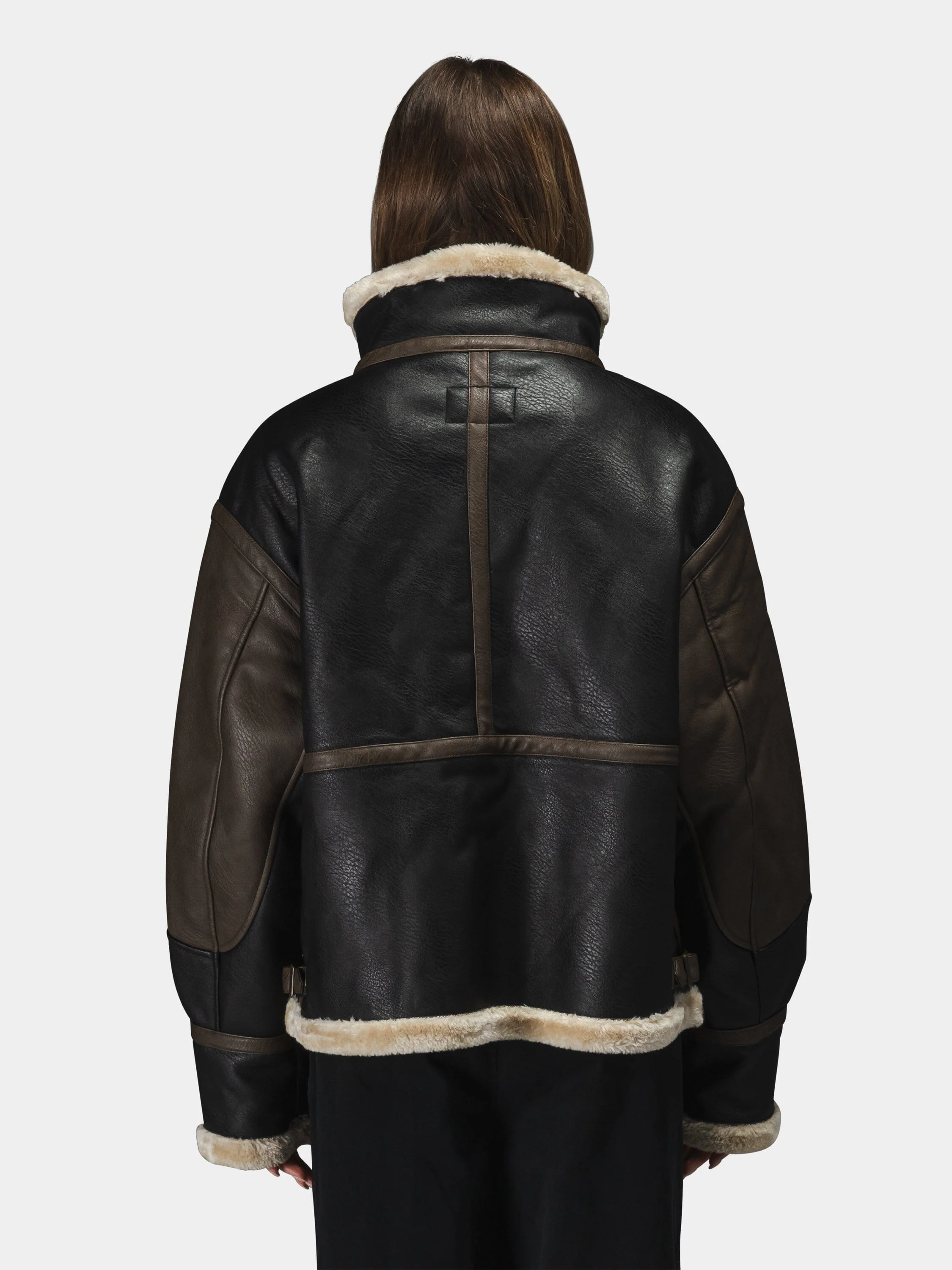 FAUX LEATHER B-3 MOD JACKET - Image 5