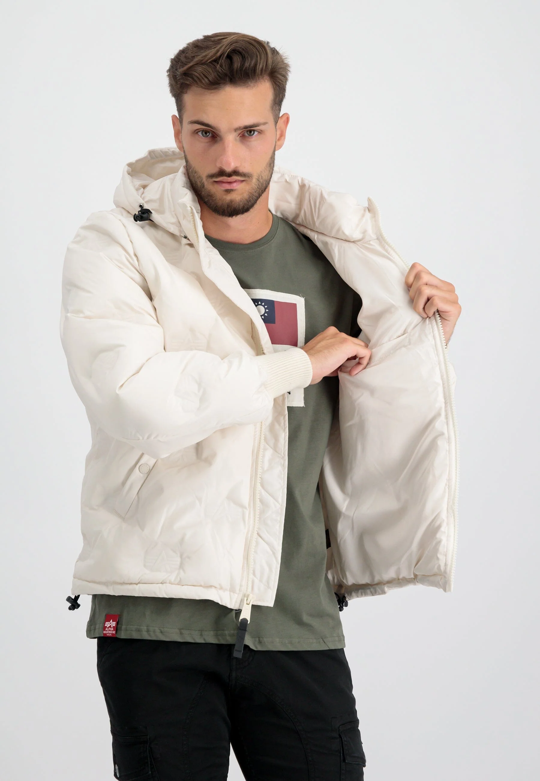 HOODED LOGO PUFFER - Image 6