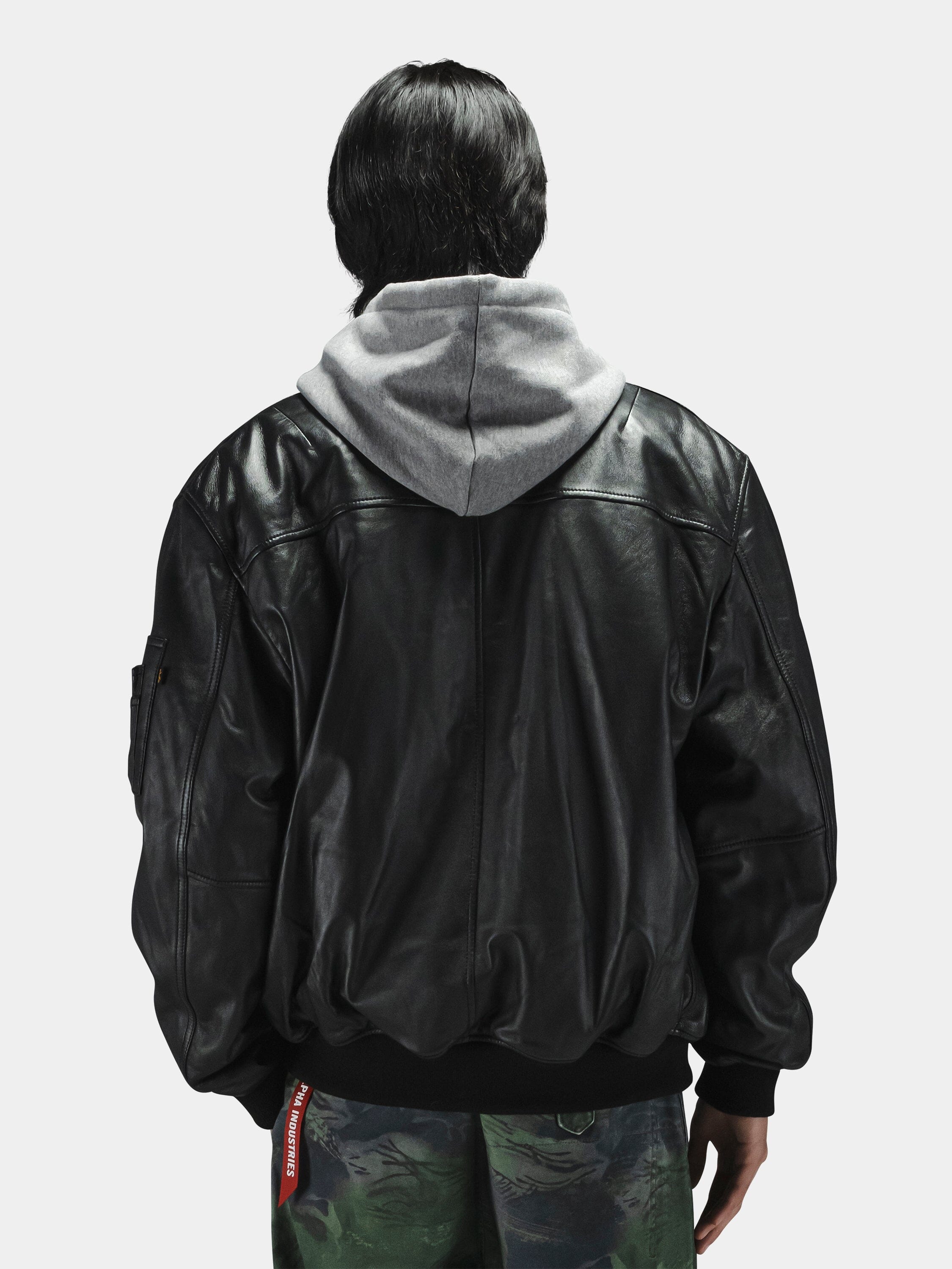 LEATHER MA-1 FLIGHT JACKET - Image 4