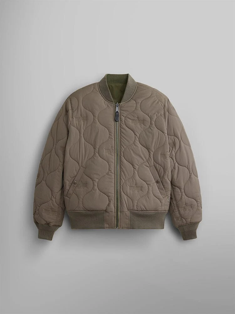 REVERSIBLE ONION QUILTED MA-1 BOMBER JACKET - Image 15